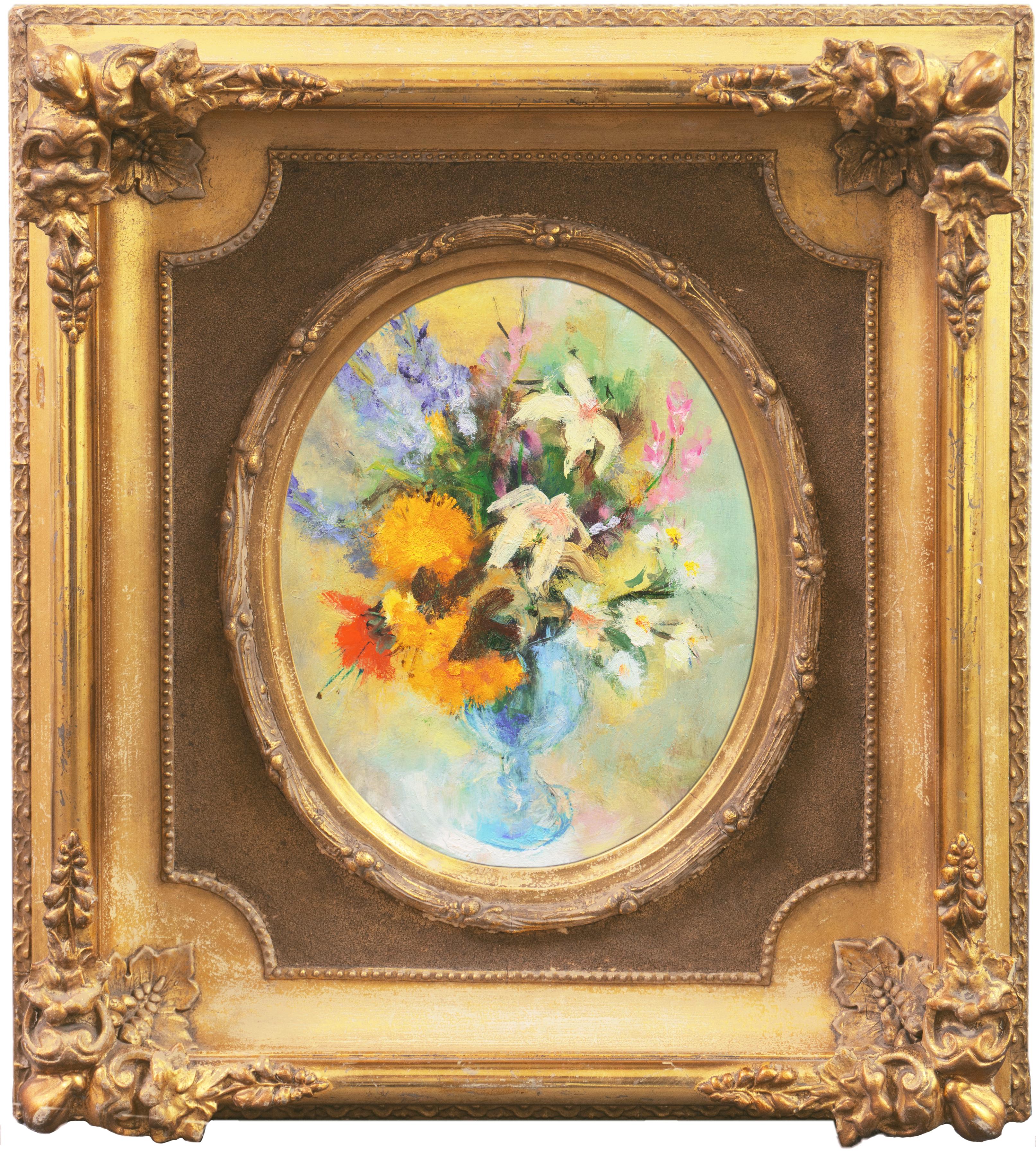 'Bouquet of Wildflowers', Post-Impressionist Floral Still Life