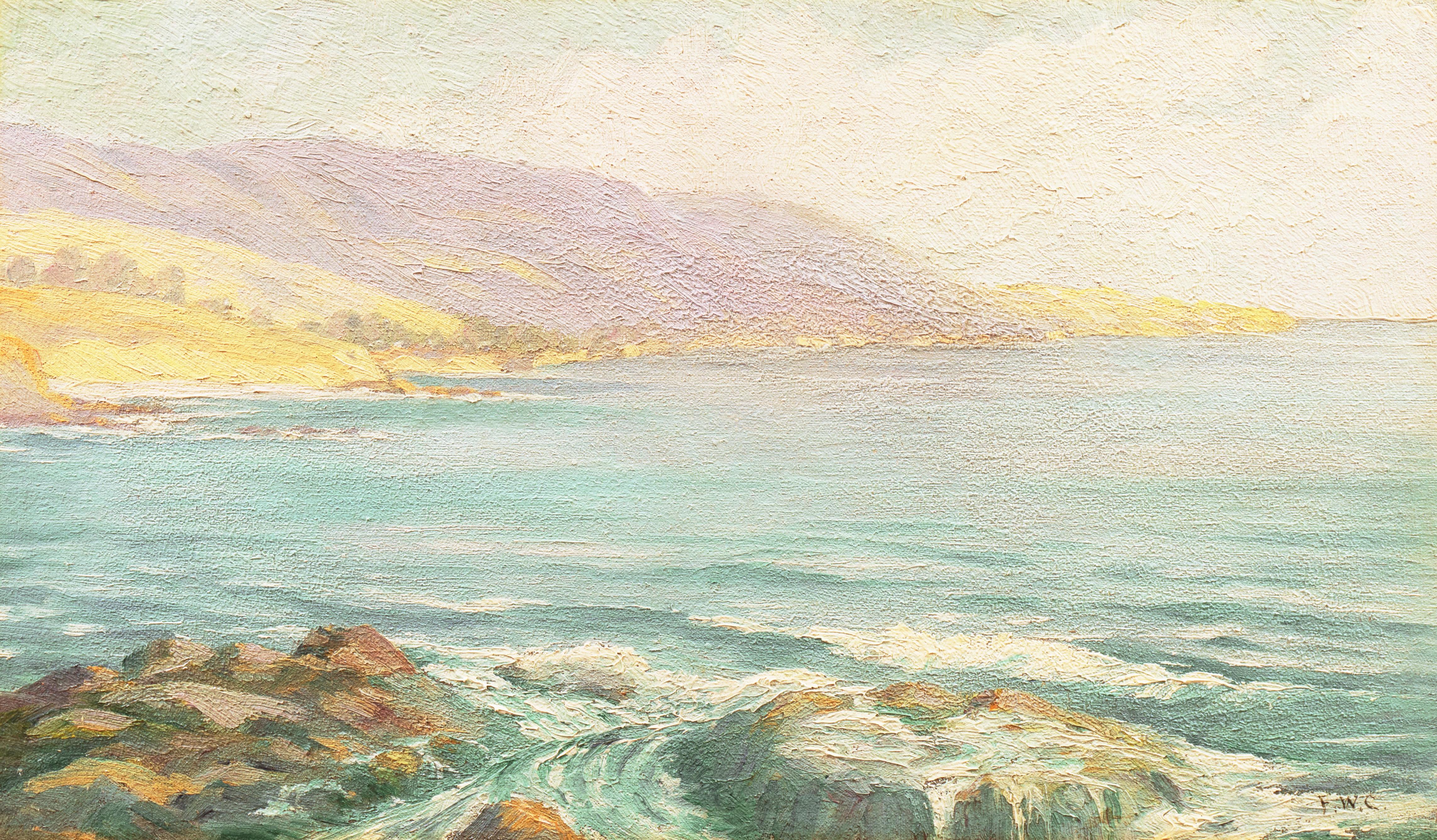  'California Headlands with a View of the Pacific', SFAA, Laguna Beach, ASL NYC - Painting by Frank William Cuprien