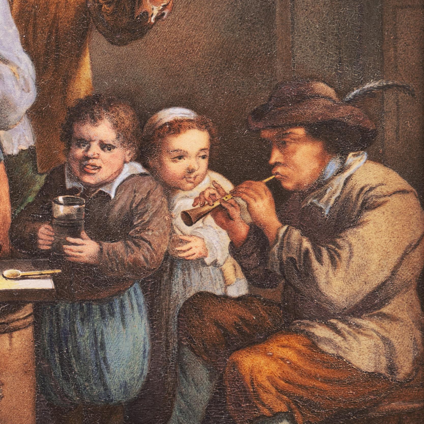 „In the Kitchen“, flämisches Genregemälde des 19. Jahrhunderts  im Angebot 3