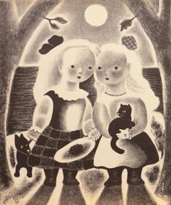 Vintage 'Peggy and Dot', Chicago Academy of Fine Arts, Art Students League, Smithsonian