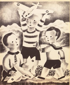 'David, Walter & Blake', Woman Artist, Art Deco, children, Walker Art Center