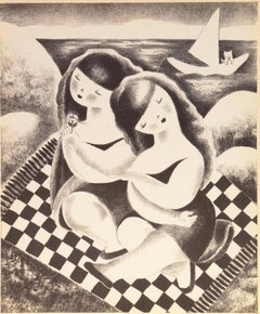 'Mimi and Bemi', Art Student's League, Salon d'Automne, Paris, Art Deco