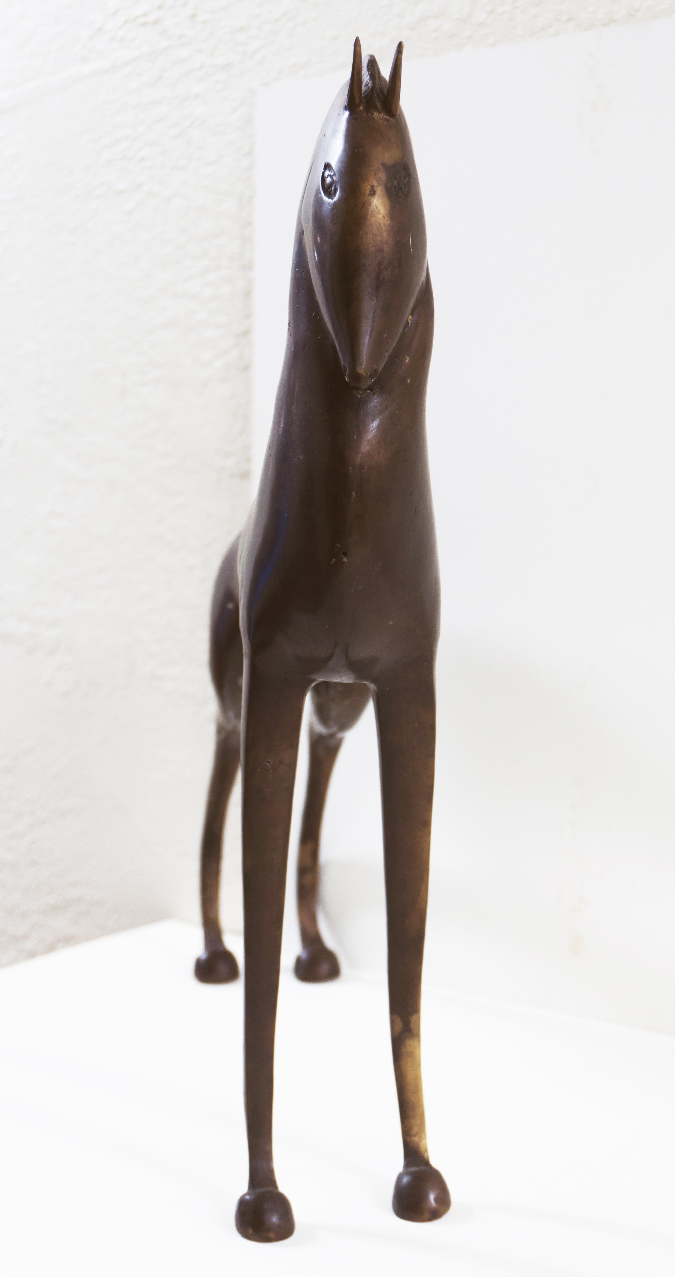 Cheval debout de style étrusque en bronze   (Équestre, milieu du siècle, antique) 3