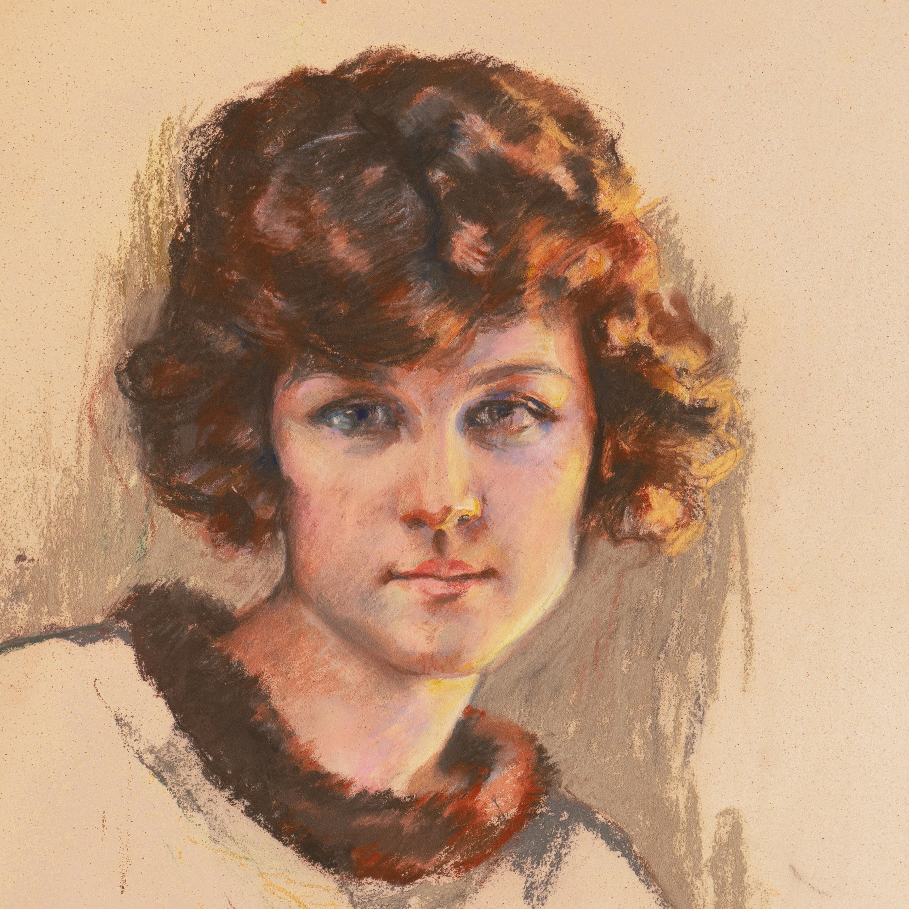 'Vancouver Girl', Young Woman with Bobbed Copper Hair, AIC, Paris, New York - Art by George Wilbur Colby