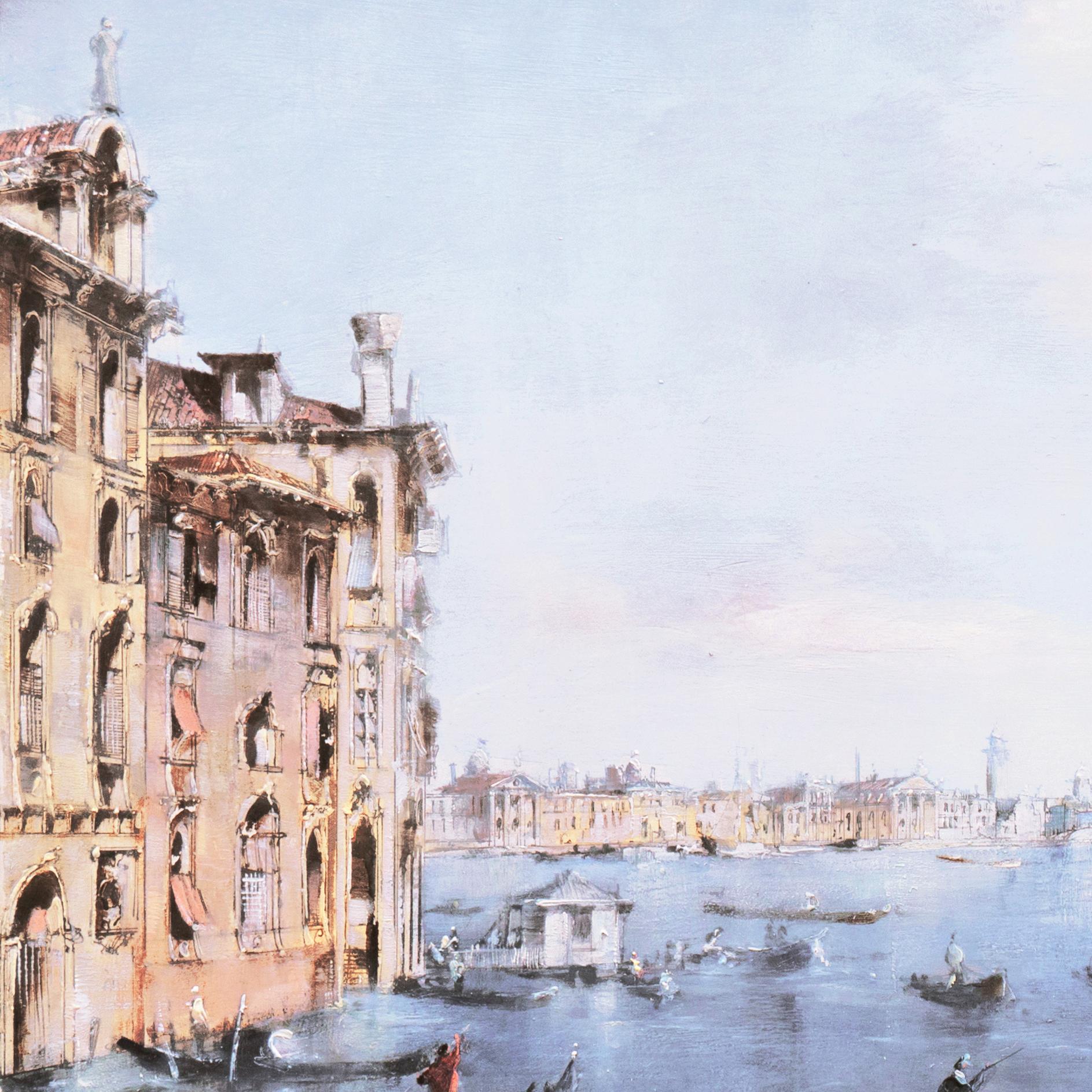 'Venice, Santa Maria della Salute from the Cannaregio Canal', Large Venetian Oil For Sale 4