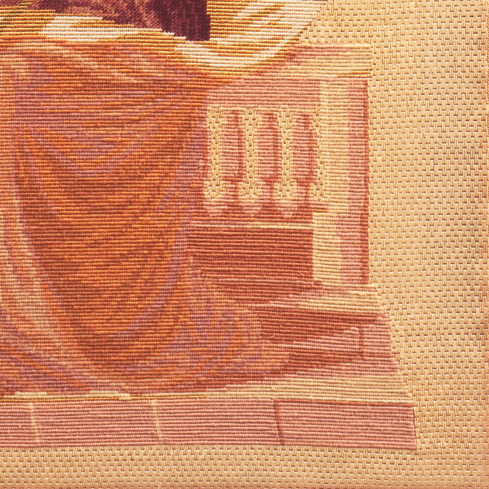 'Omero', ricamo figurativo del XIX secolo raffigurante il poeta cieco che suona la lira 3