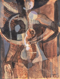 Vintage 'Abstracted Figure', Sydney, Museum of Modern Art in Sao Paulo, Brazil