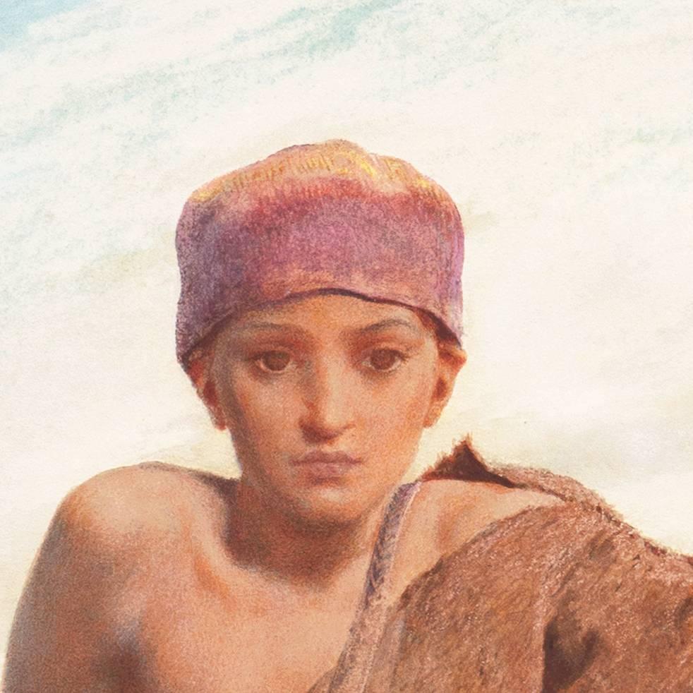 „A Young Goatherd“, Orientalismus, Ägypten, Algerien, Marokko, Königliche Akademie, Benezit im Angebot 3