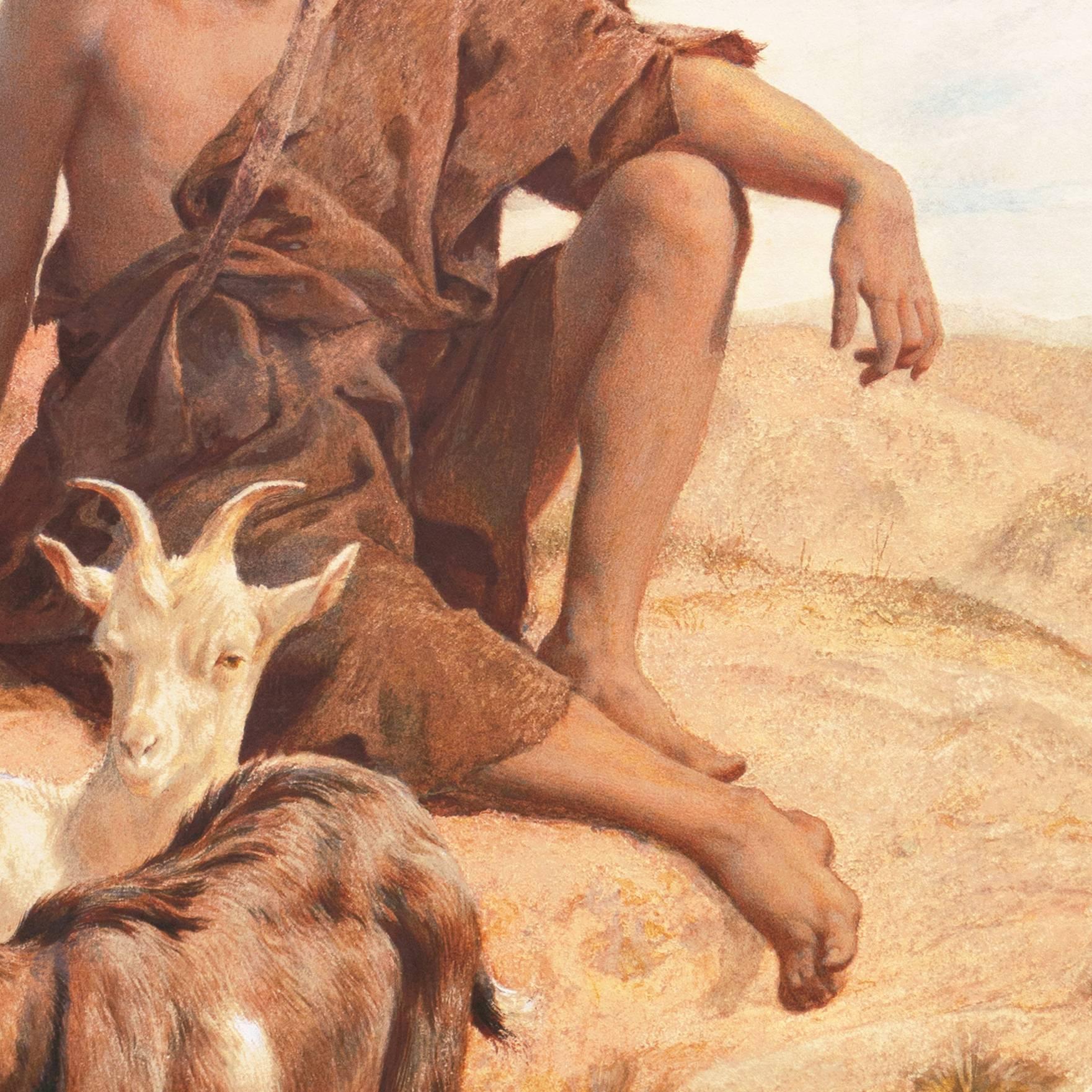 „A Young Goatherd“, Orientalismus, Ägypten, Algerien, Marokko, Königliche Akademie, Benezit im Angebot 6
