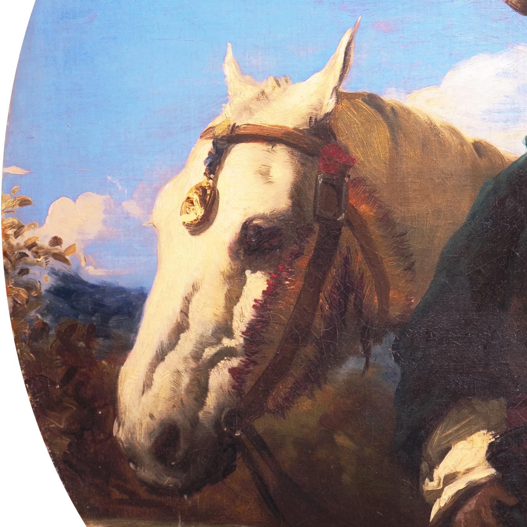 'Gaucho mit weißem Pferd':: Uruguay:: Argentinien Pampas-Cowboy:: Reitöl 2