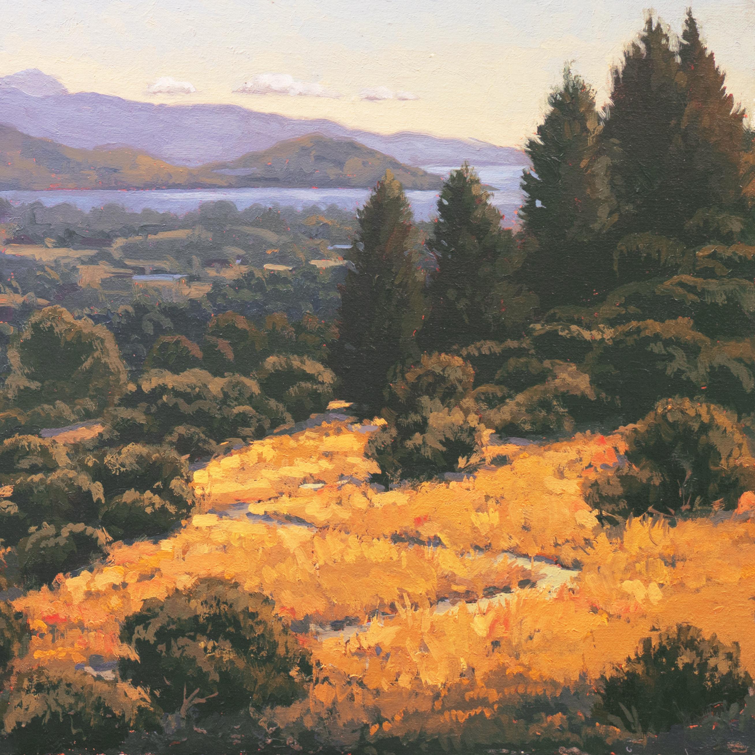 'California Coast',  San Francisco Academy of Art, Plein Air oil - Impressionist Painting by J. Thomas Soltesz