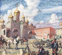 'Napoleonic Guard at the Cathedral of Uspensky Sobor', Moscow, French Militaria