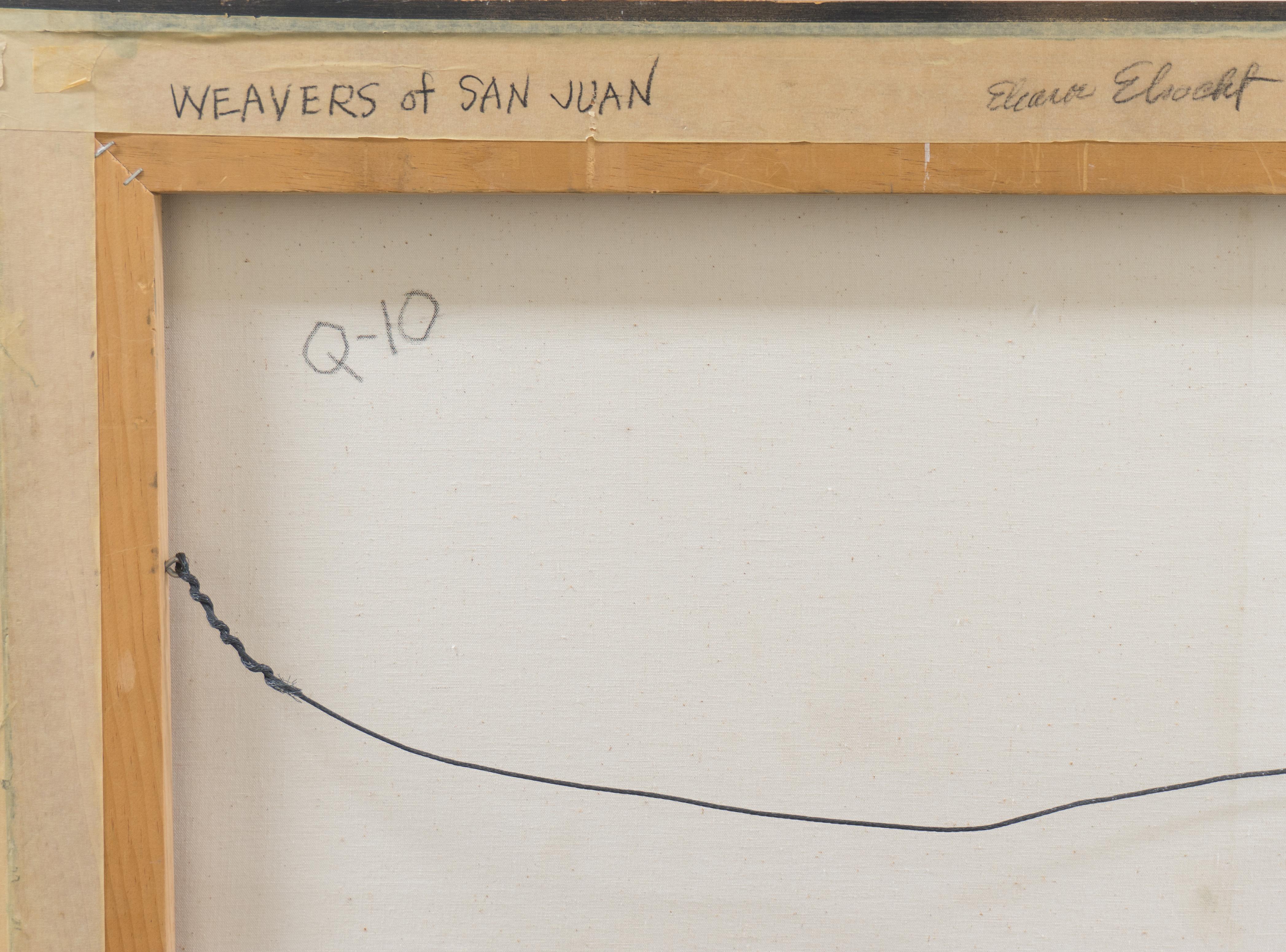 'Weavers of San Juan', Large Modernist Figural by California Woman Artist 3