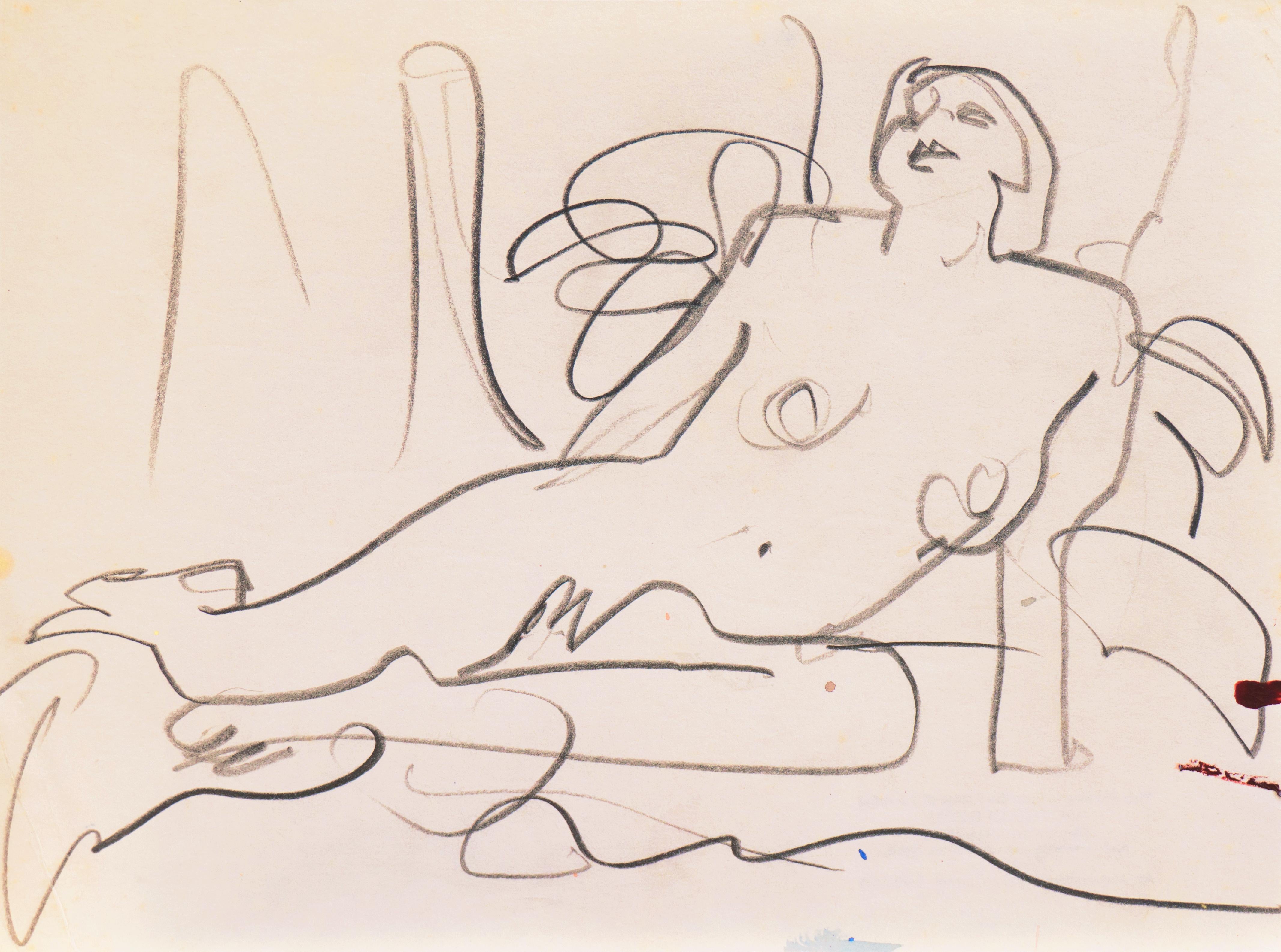 Victor Di Gesu Nude – Liegender Akt" Paris, Louvre, Salon d'Automne, Académie Chaumière, LACMA, SFAA