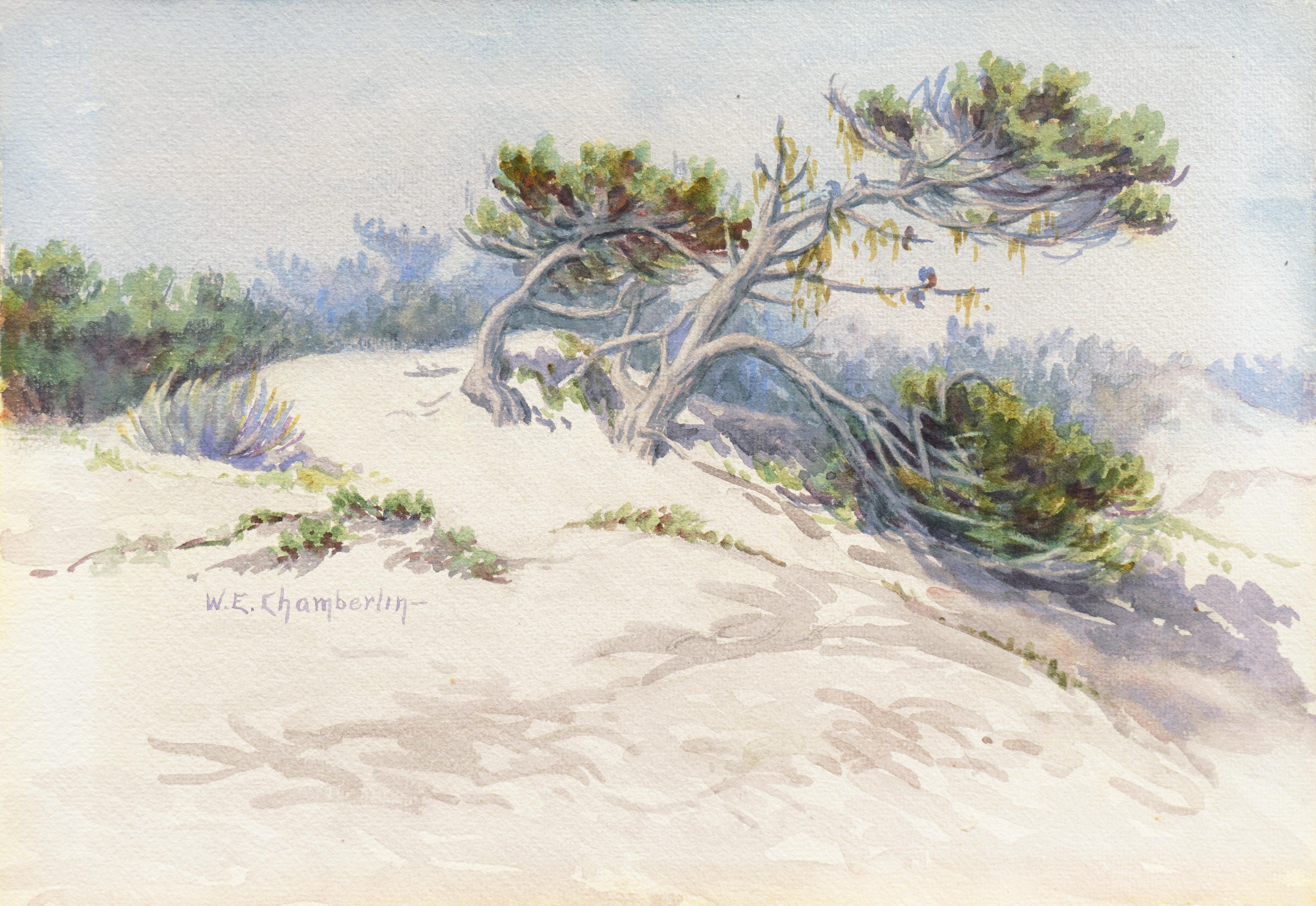 Winnie Chamberlin Landscape Art - 'Sand Dunes', Early California Woman Artist, William Keith