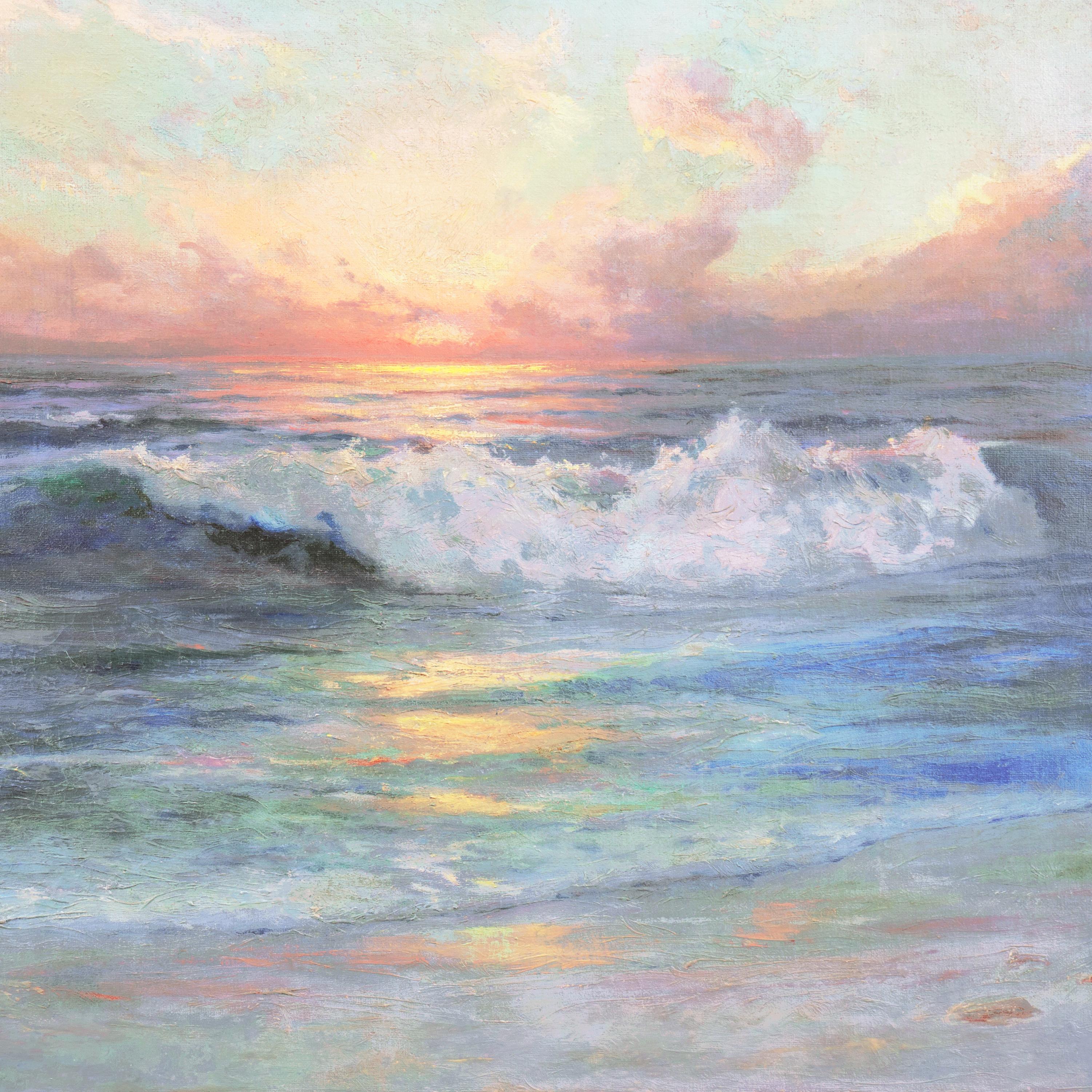 california sunset painting