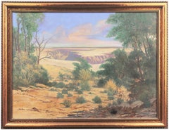 « Grand Canyon, Soirée », grande huile de paysage occidental, United Scenic Artists