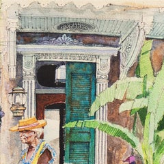 'Fruit Seller on the Banquette', New Orleans French Quarter, Louisiana