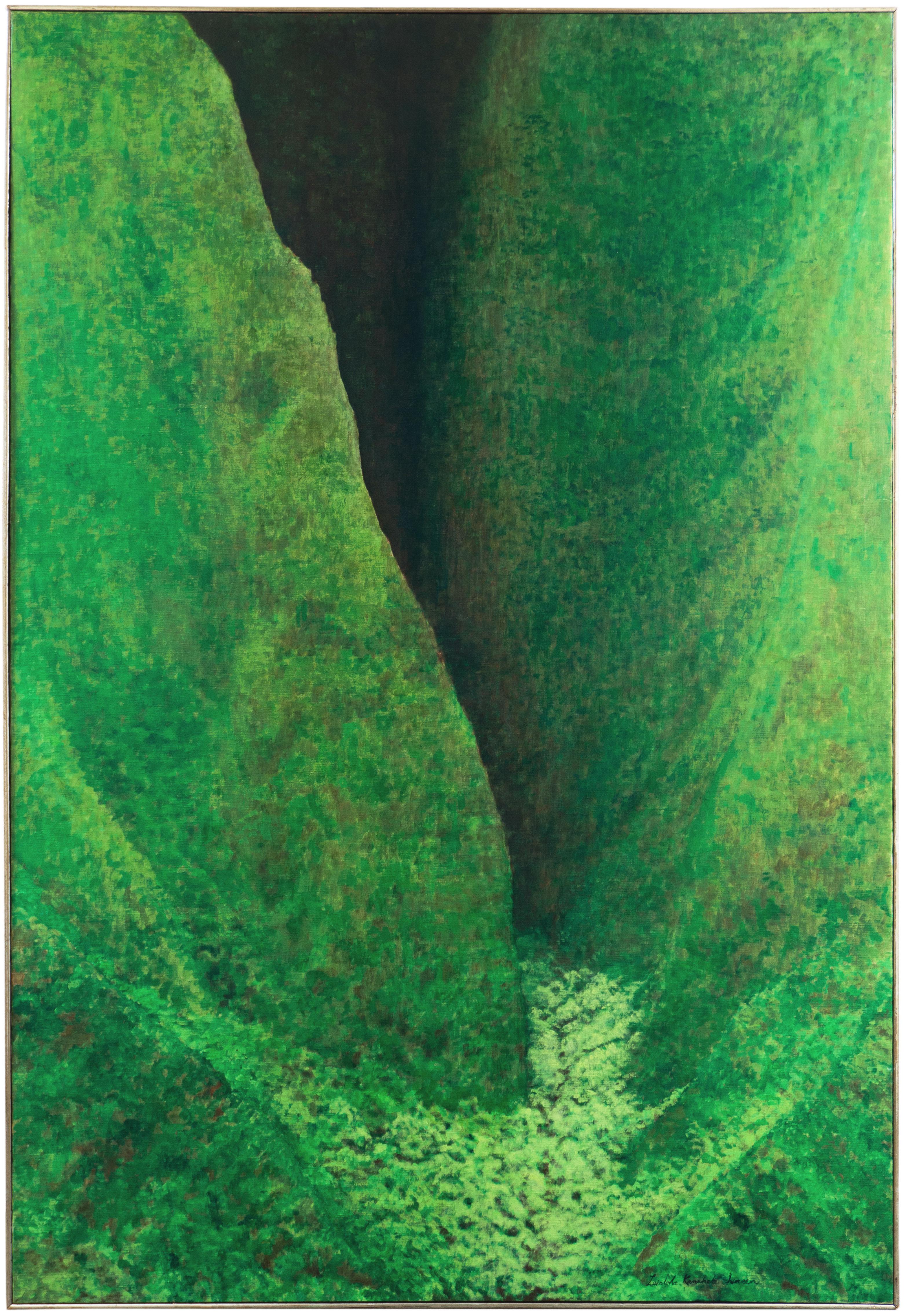 Ruth Leialoha Kanahele Iversen Landscape Painting - 'Koʻolau, Oahu, Hawaii', Chouinard Art School, Honolulu Academy, Woman Artist 