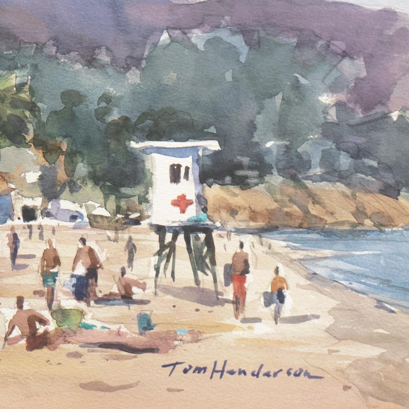 „Sommerwolken, East Beach, Santa Barbara“, Kalifornien, Instituto Allende – Art von Tom Henderson