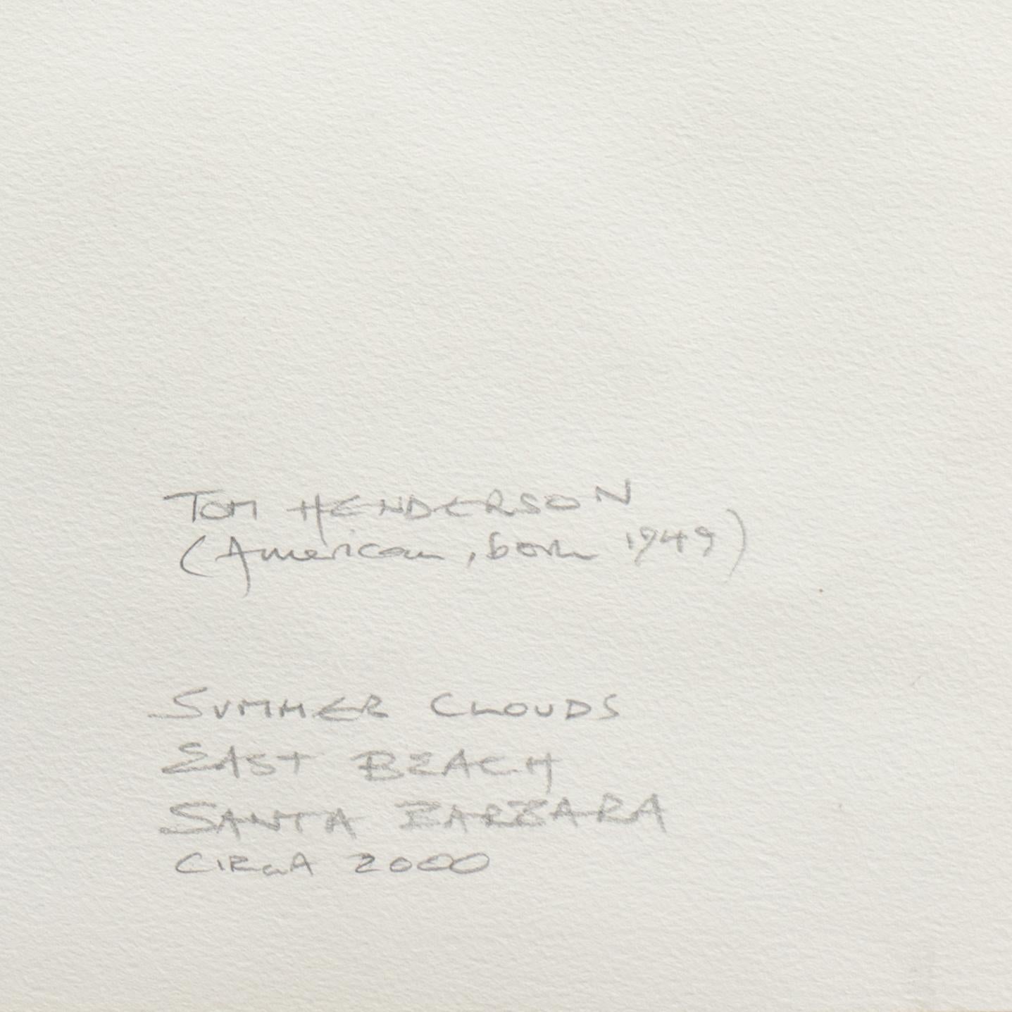„Sommerwolken, East Beach, Santa Barbara“, Kalifornien, Instituto Allende im Angebot 4