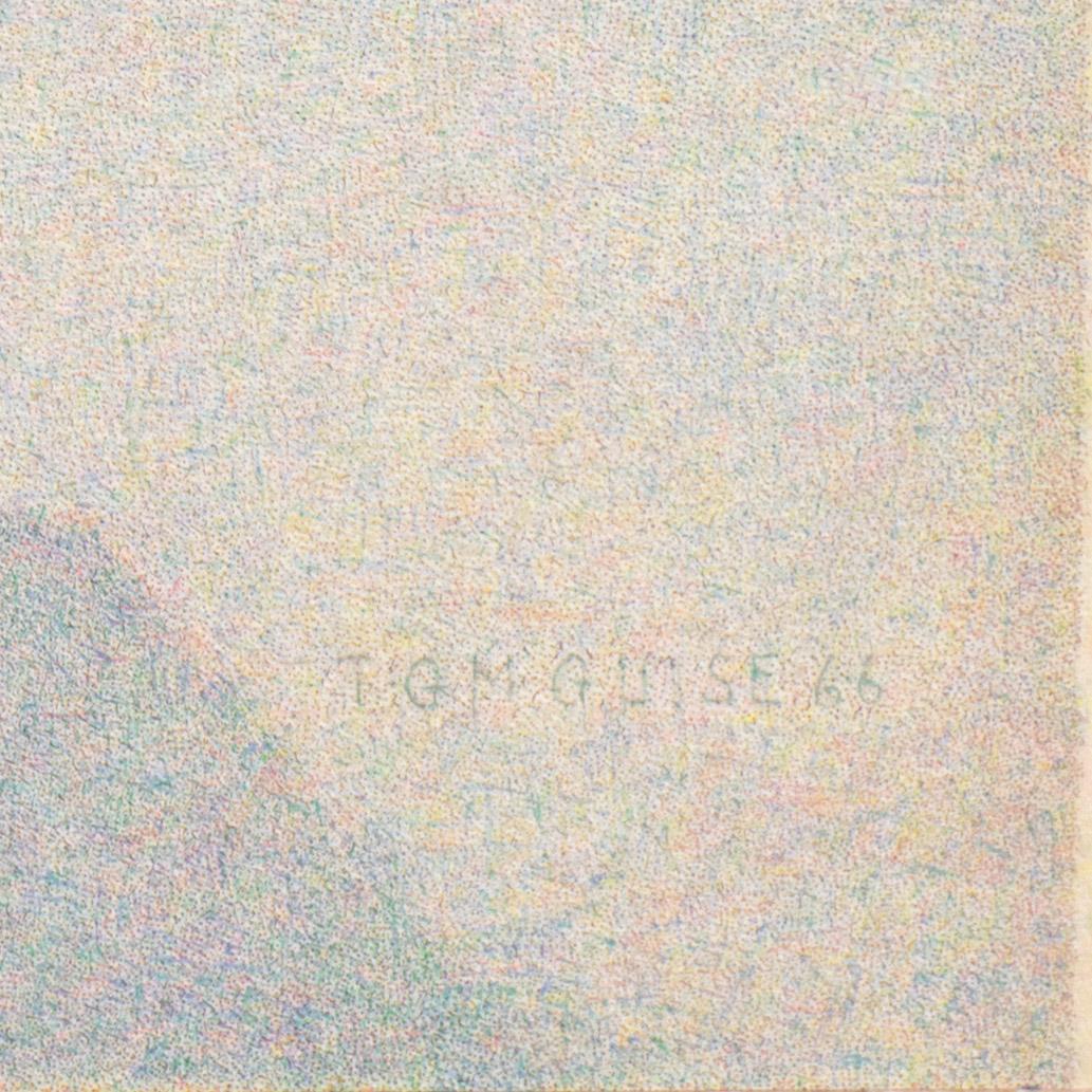 „Pointillist-Stillleben“, Royal Society of Artists, Edinburgh Academy, Palo Alto (Grau), Abstract Drawing, von Thomas Guise