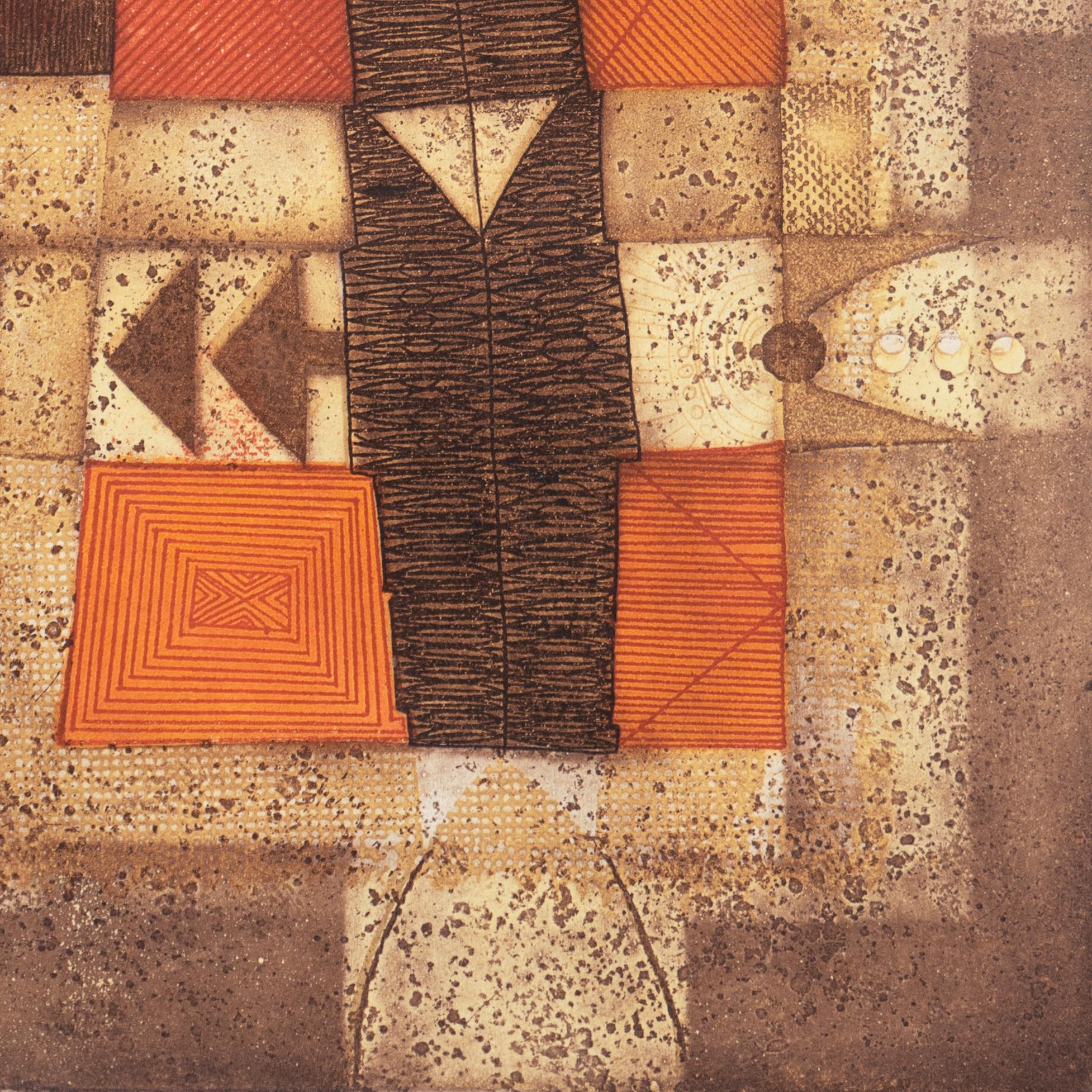 'Metamorfosi', Geometric Abstract, Berkeley, Rome, Native American, Navajo, Hopi - Abstract Geometric Print by Diana  Hansen