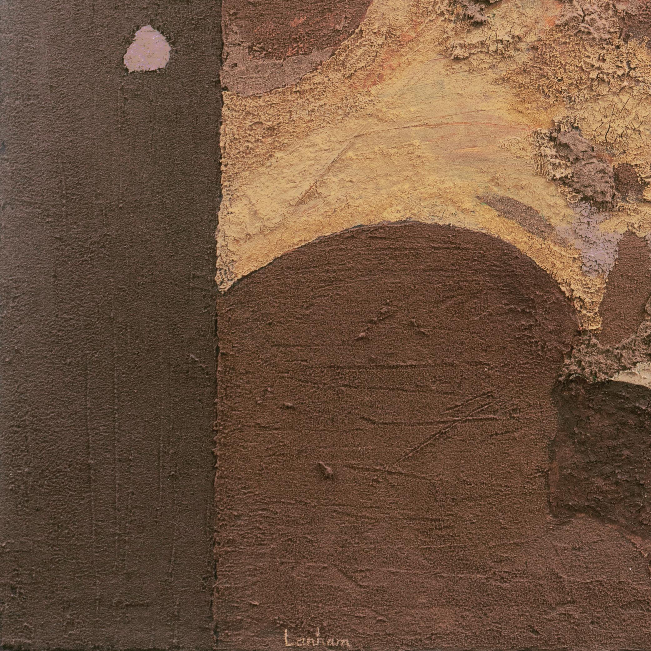 'Abstract in Ochre and Umber', California Woman artist, Palo Alto, San Jose 1