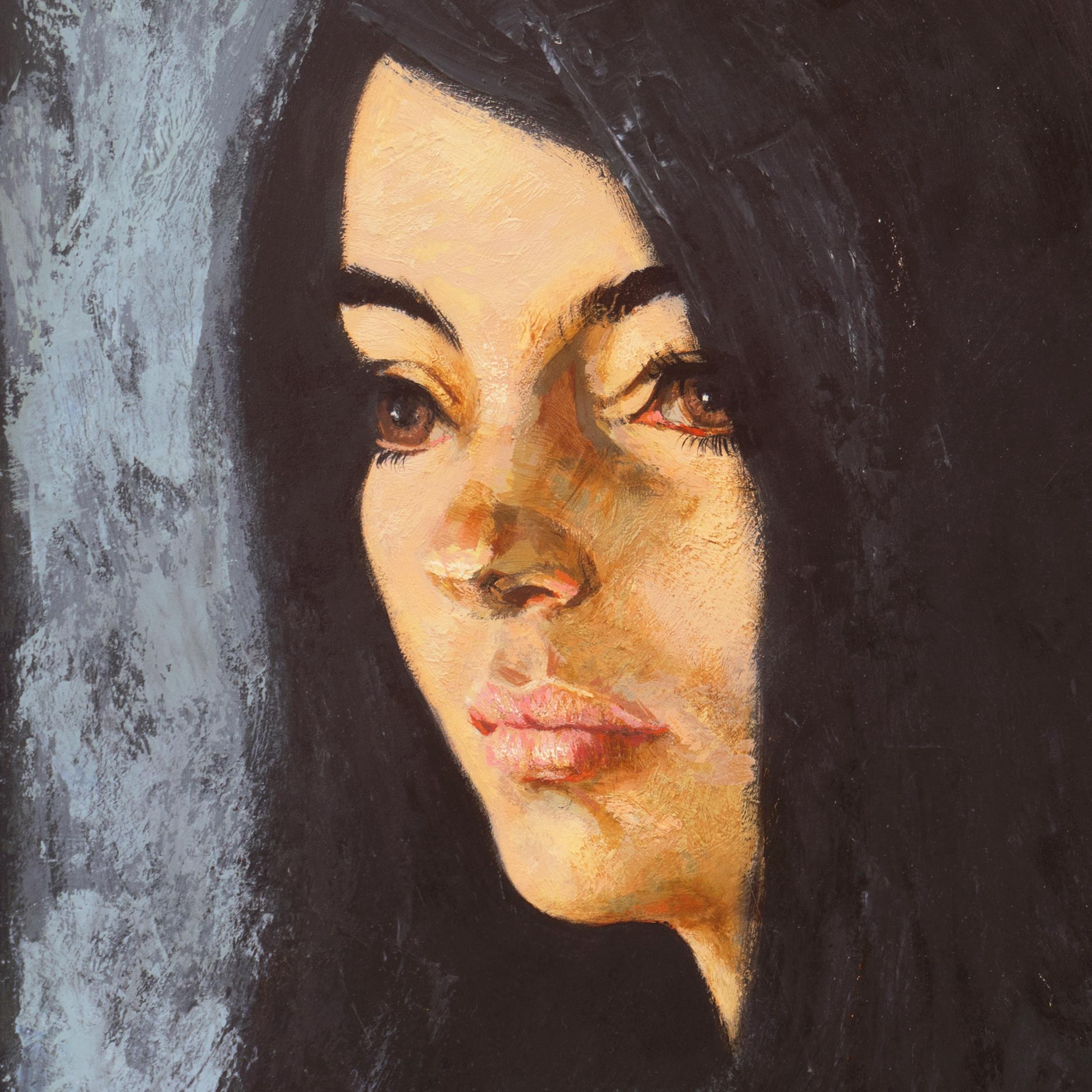 'Portrait of a Young Woman', Philadelphia Modernist, PAFA, Baum School of Art For Sale 2