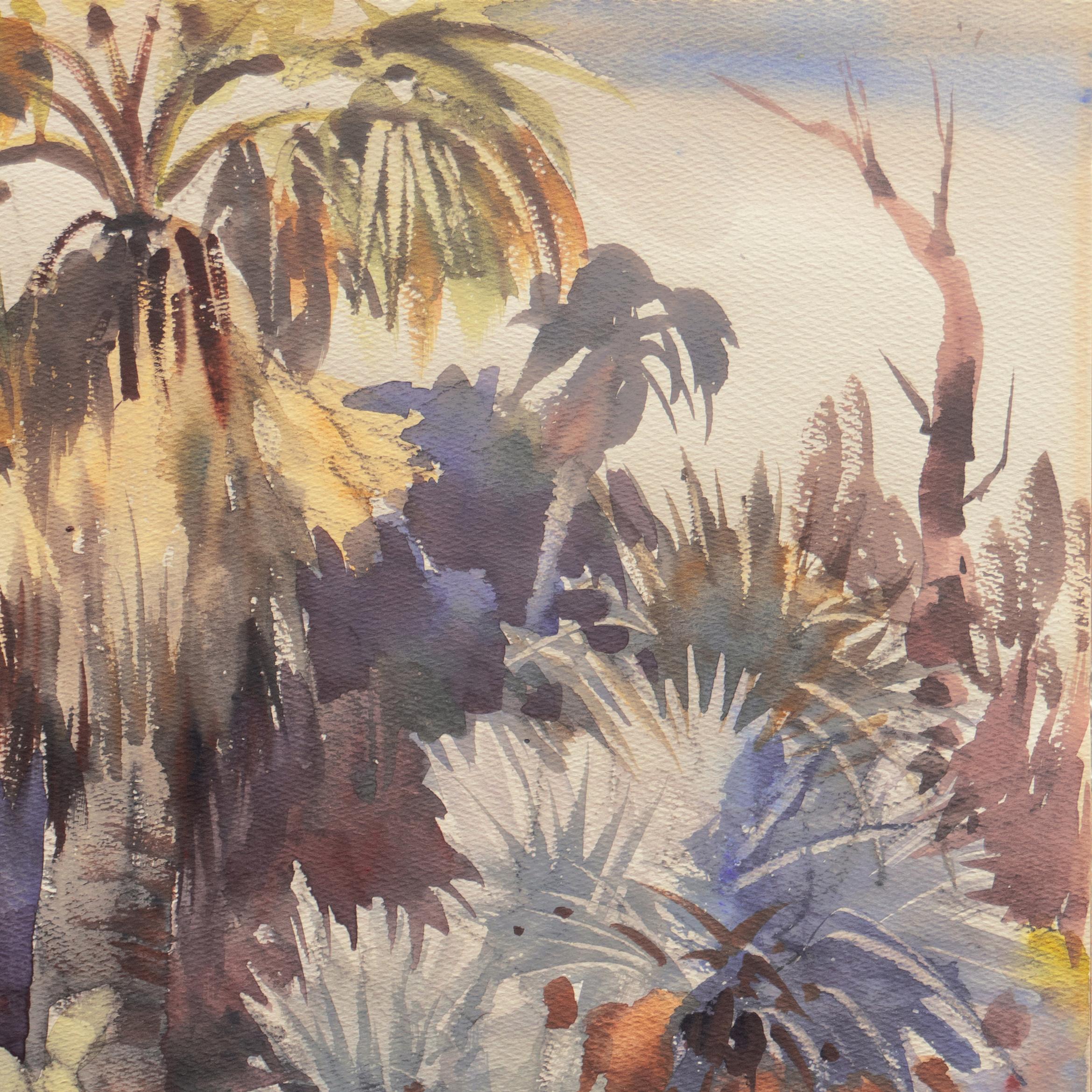 Paesaggio della California meridionale con palme', Sequoia Art Group, Redwood City 1