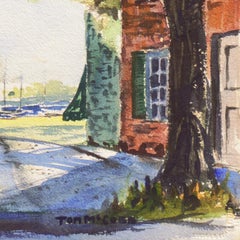 'New England Harbor', Cazenovia Watercolor Society, Connecticut, Adirondacks