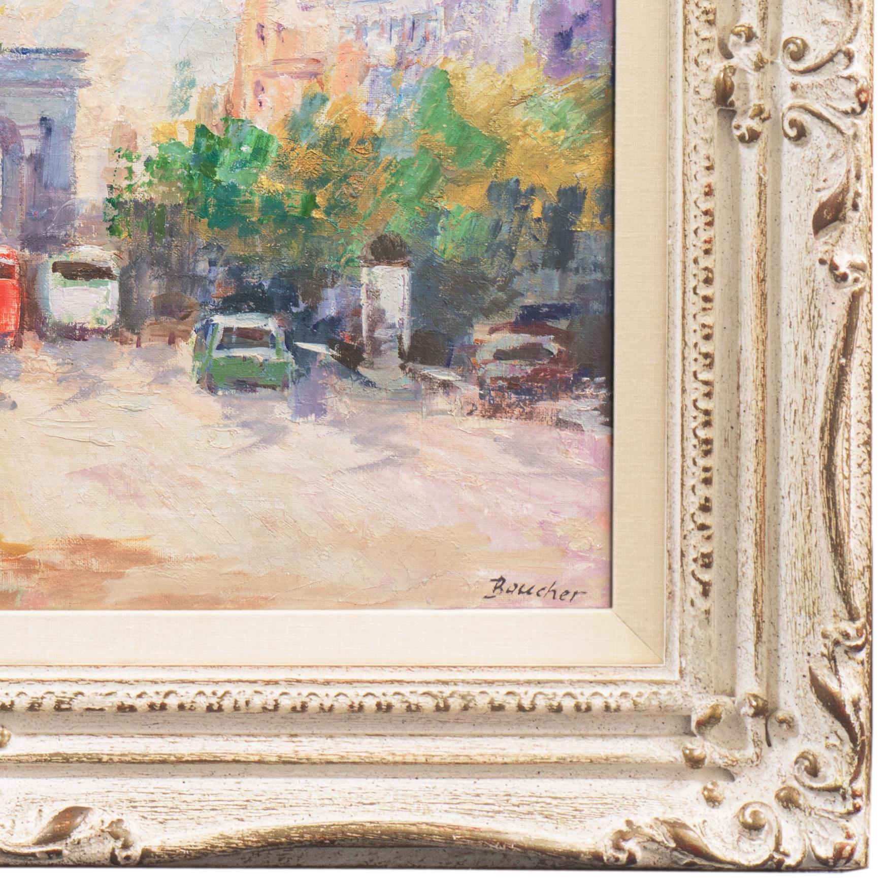 « L'Arc de Triomphe des Champs-lyses », Paris, France, post-impressionniste - Impressionnisme Painting par Boucher