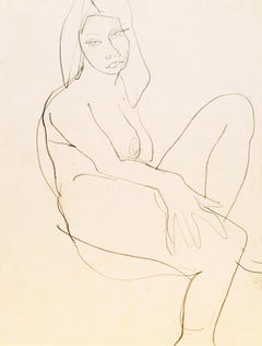 Nu assis", Paris, Louvre, Salon d'Automne, Académie Chaumière, LACMA, SFAA
