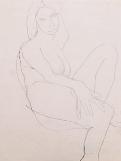 'Seated Nude', Paris, Louvre, Salon d'Automne, Académie Chaumière, LACMA, SFAA