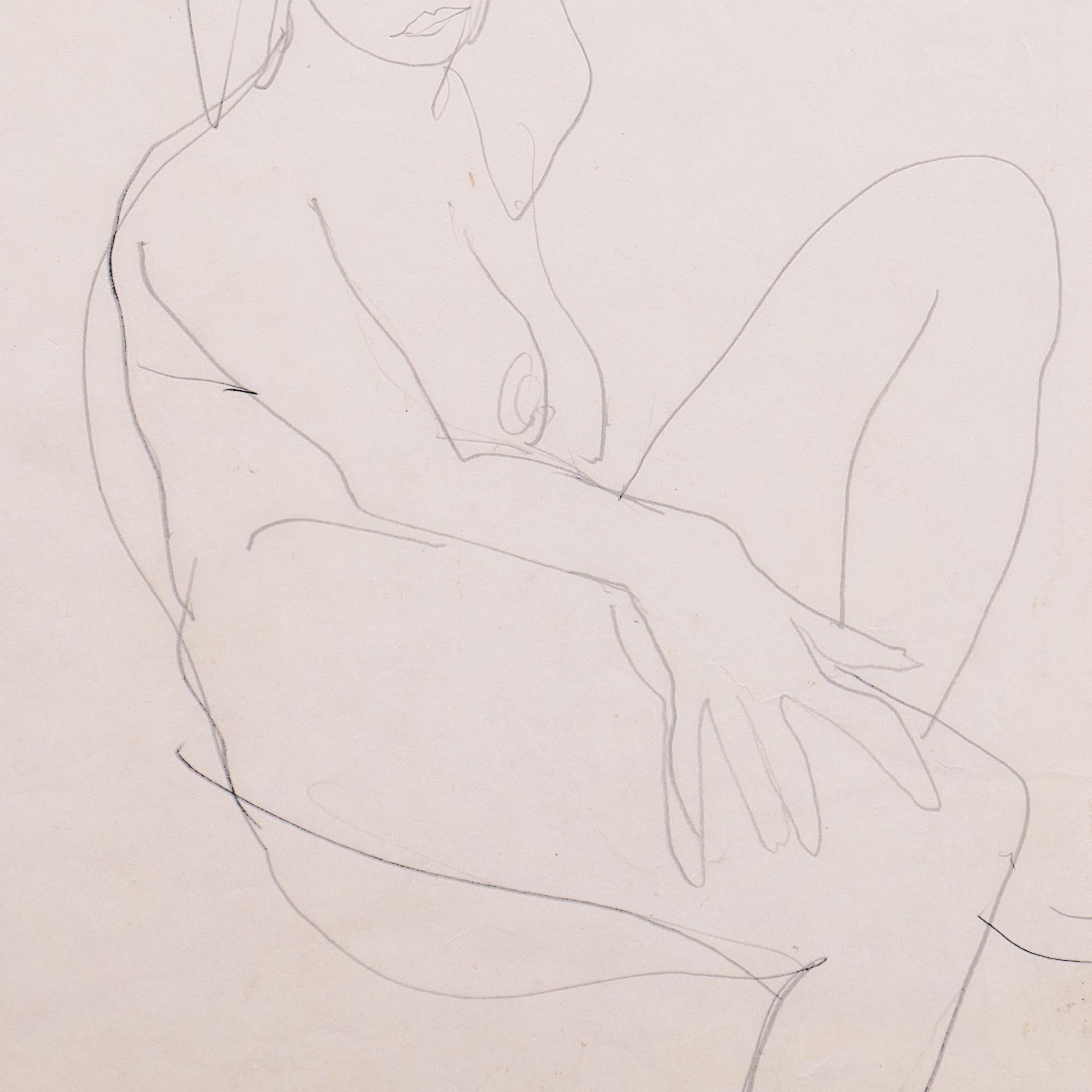 Nudo seduto