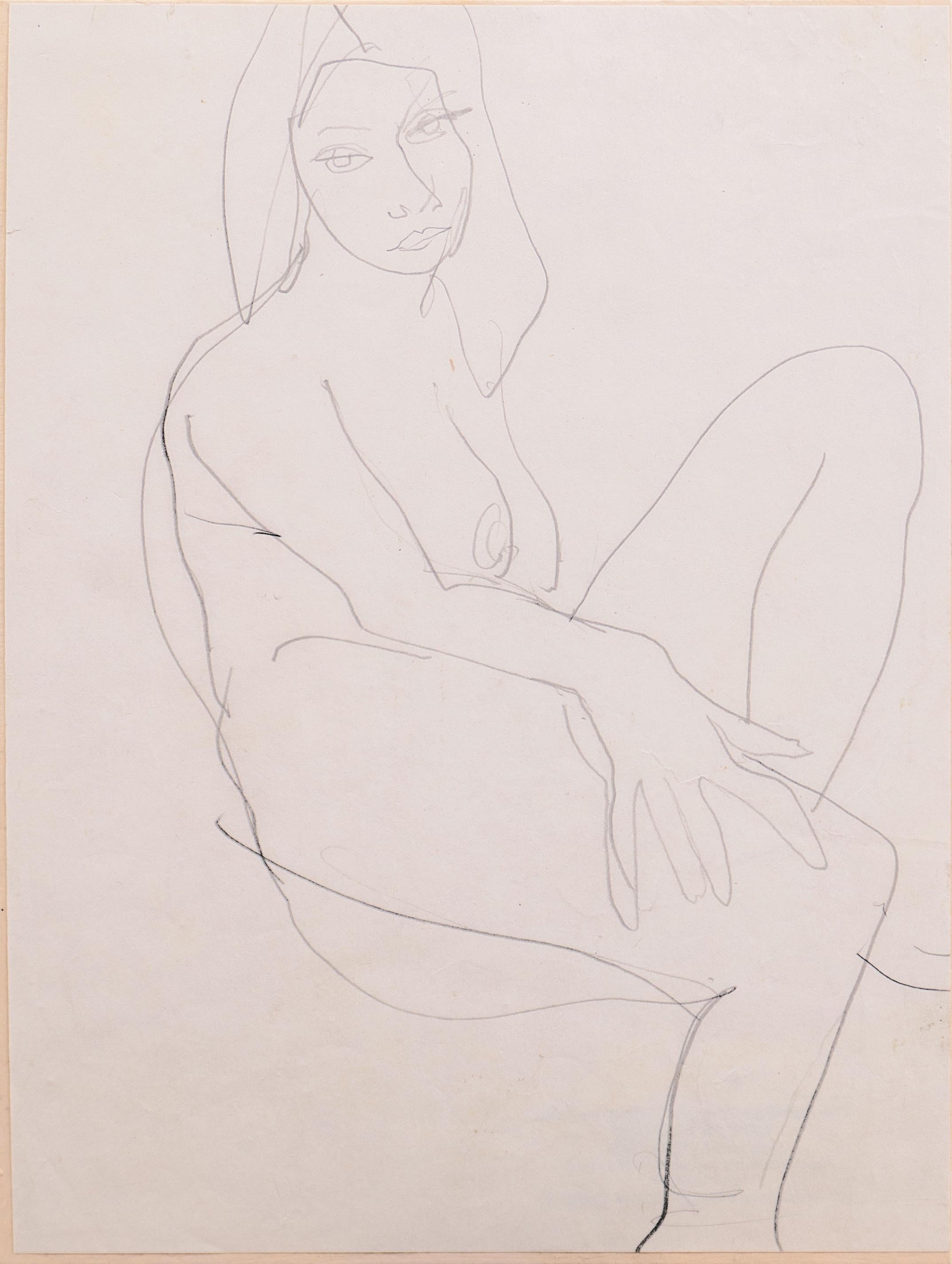 Nudo seduto
