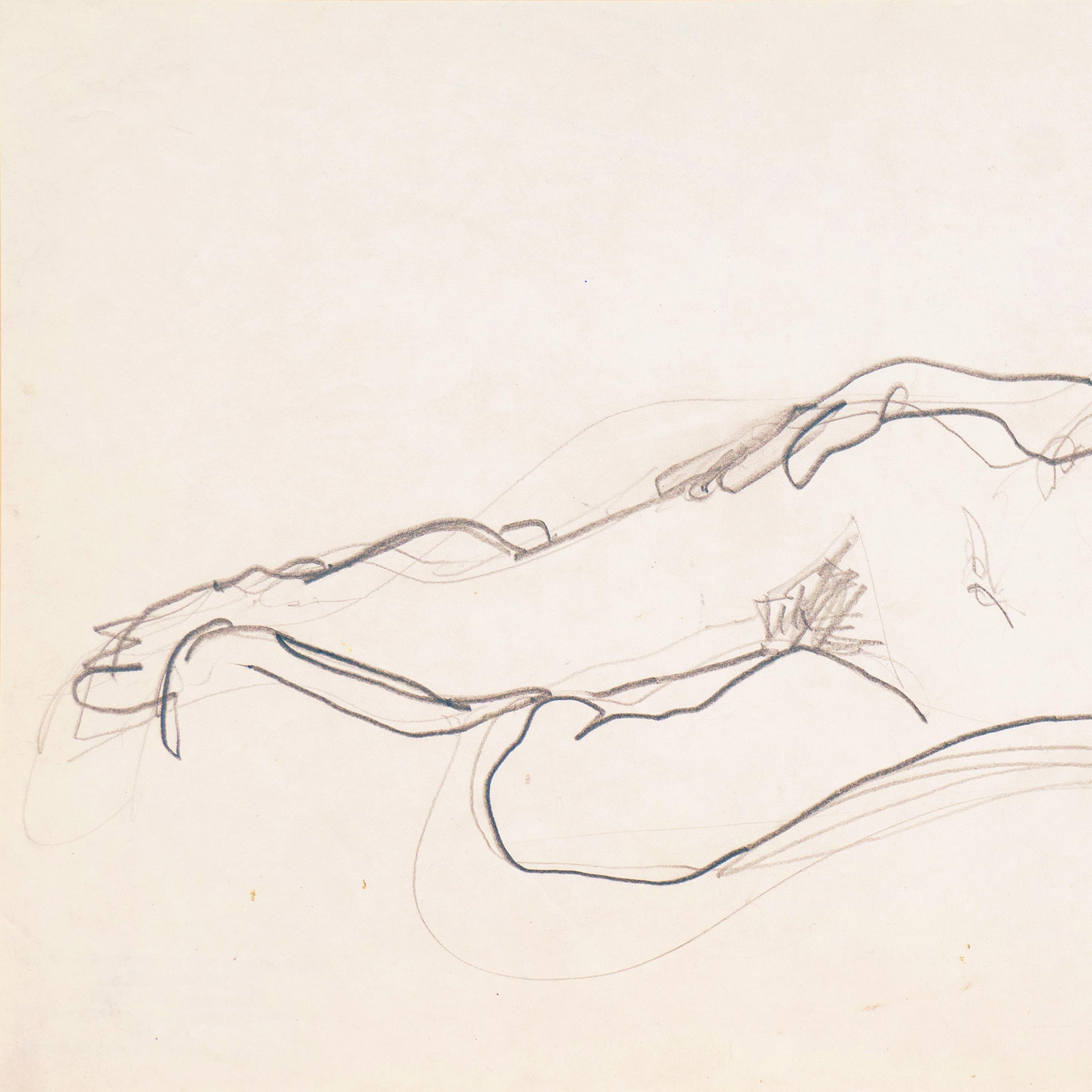 'Reclining Nude', Paris, Louvre, Salon d'Automne, Académie Chaumière, LACMA, SFA For Sale 1