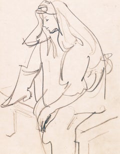 'Woman Seated', Carmel Artist, Louvre, Academie Chaumiere, Paris, SFAA, LACMA