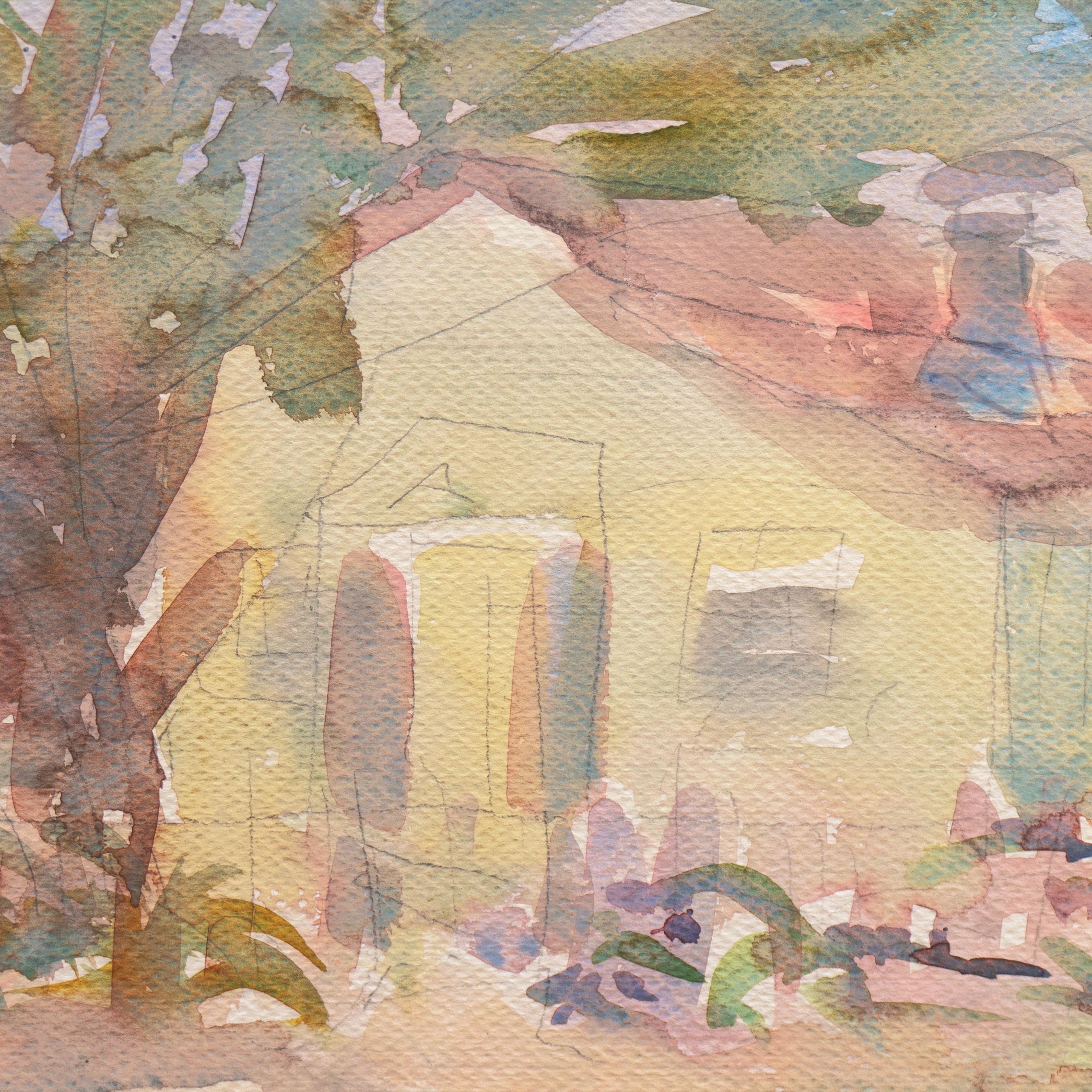„Old Carmel Cottage“, Paris, Louvre, Salon d'Automne, Ac. Chaumière, LACMA, SFAA – Art von Victor Di Gesu