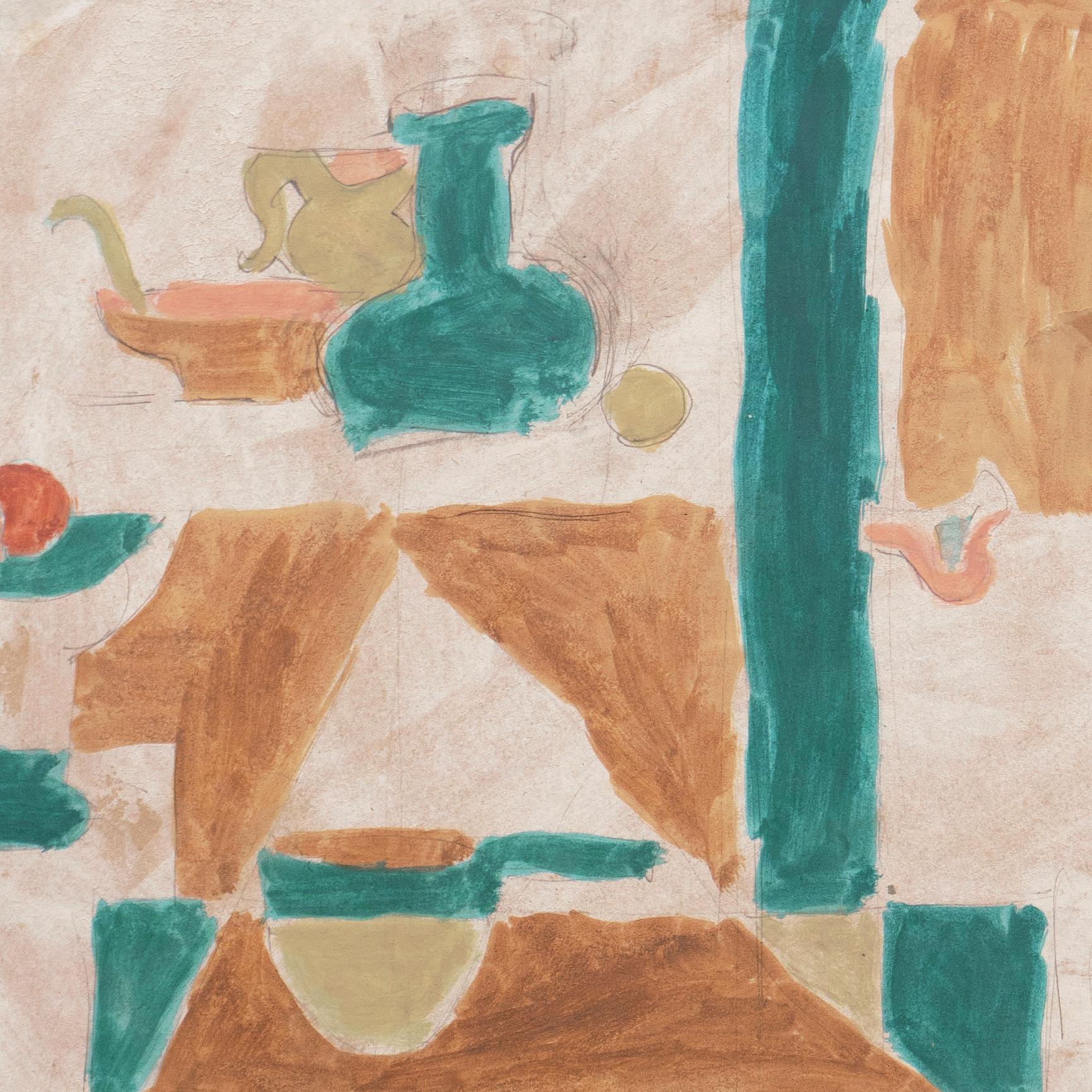 «ubist Kitchen Interior », Paris, Louvre, Salon d'Automne, Ac. Chaumière, LACMA en vente 1