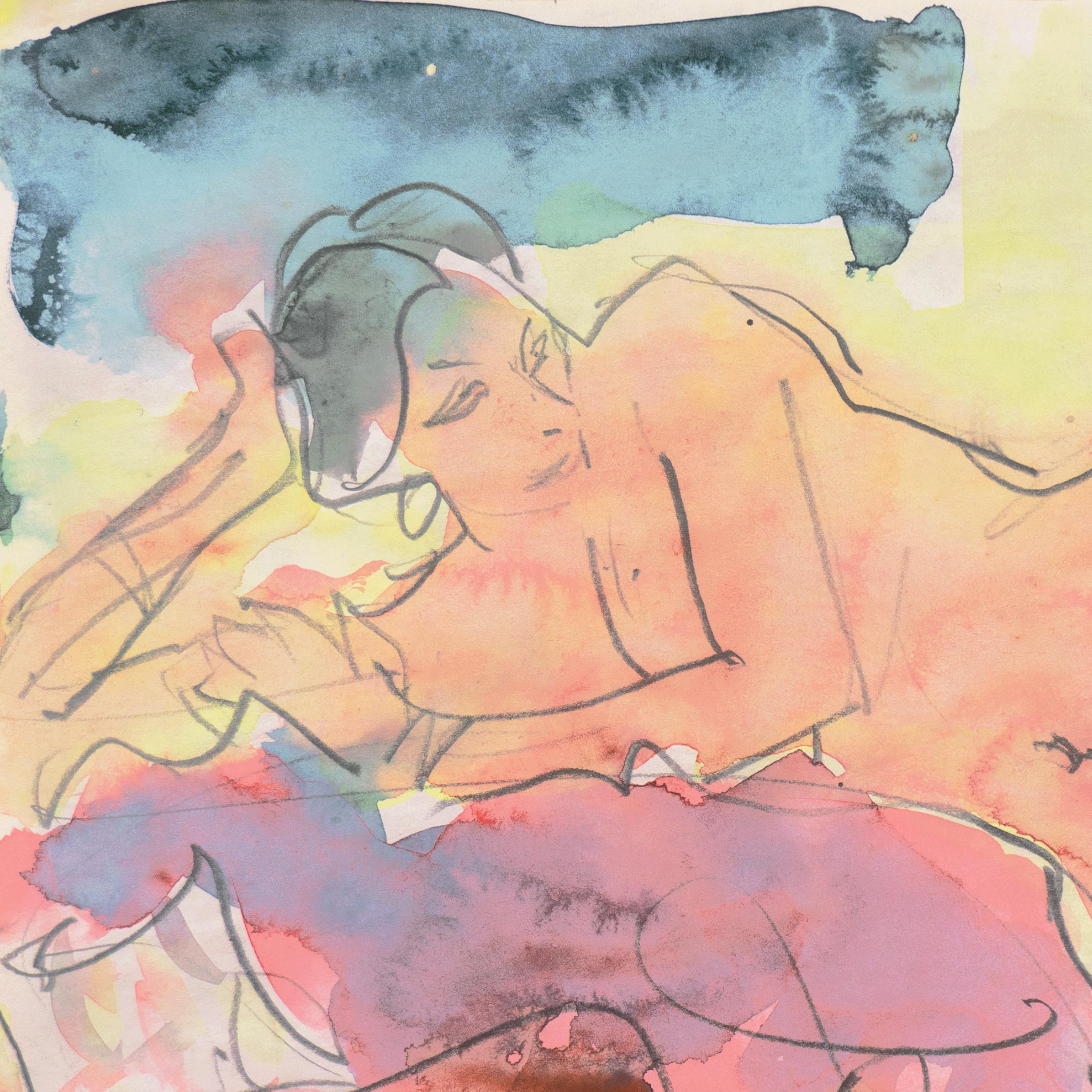 „Reclining Nude“, Paris, Louvre, Salon d'Automne, Ac. Chaumire, LACMA, SFAA – Art von Victor Di Gesu