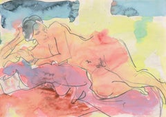 'Reclining Nude', Carmel, California, Louvre, Academie Chaumiere, SFAA, LACMA