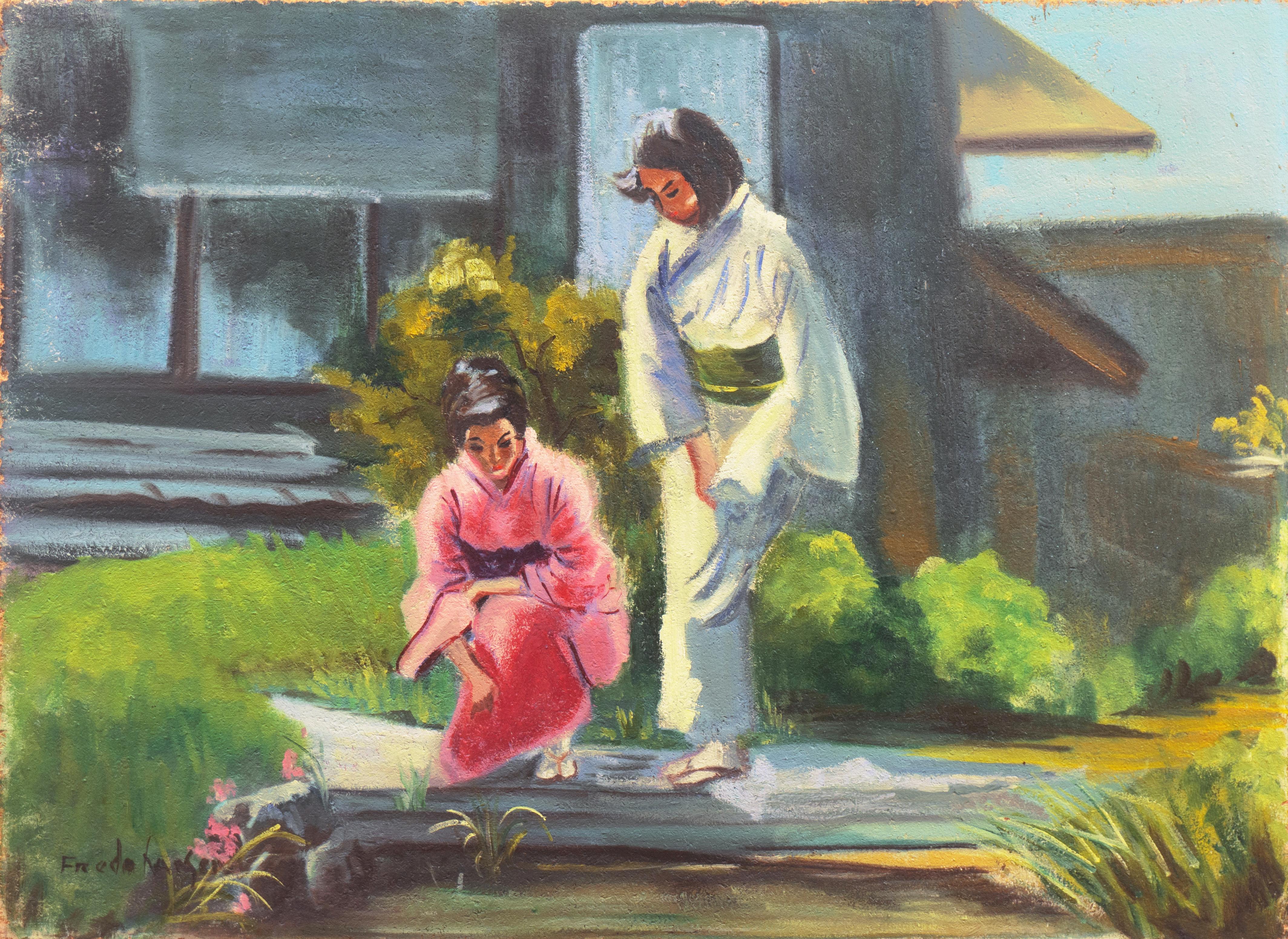 'Ladies in a Japanese Garden', Alameda Art Association, California 