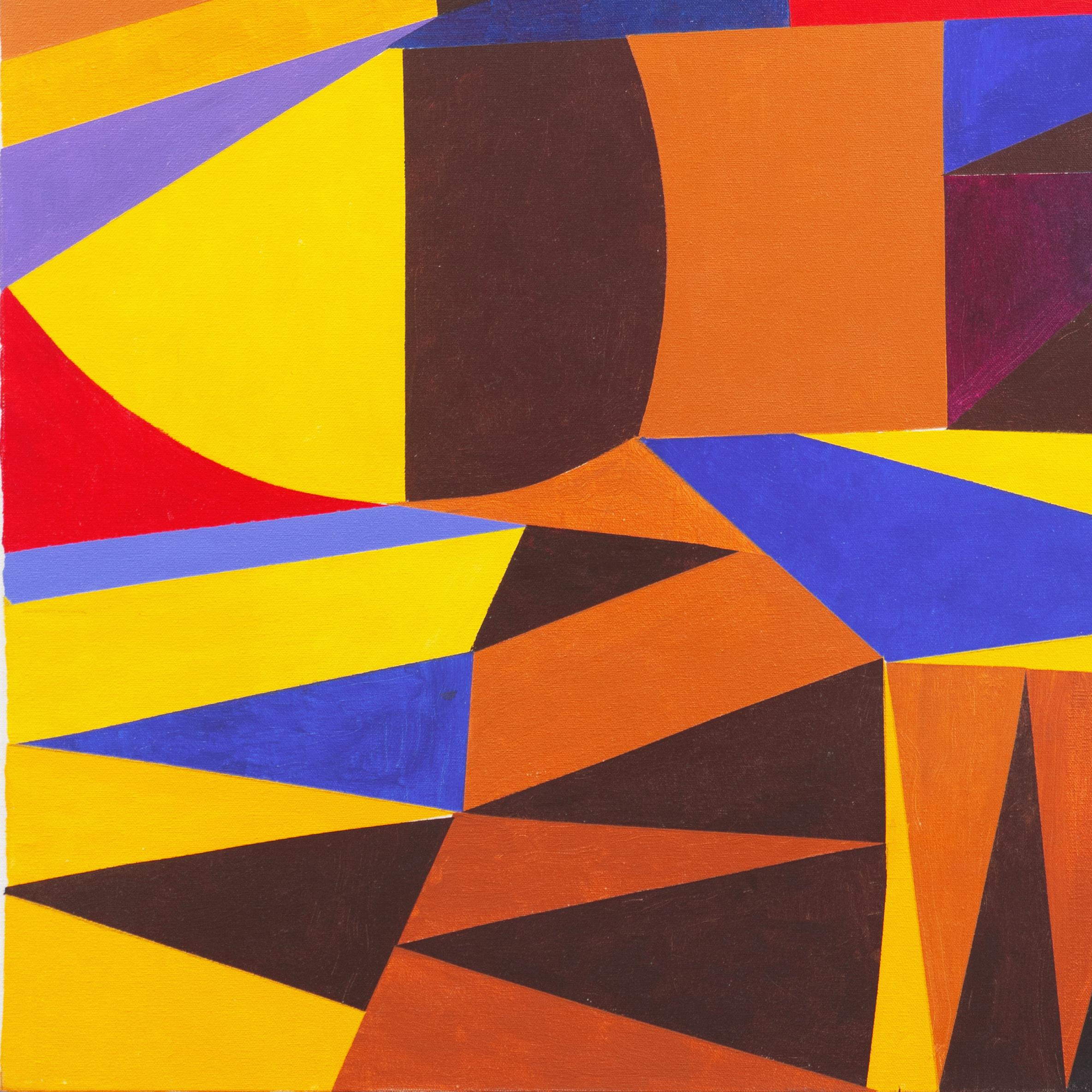„Geometrische Abstrakte I“, Bay Area Abstraction, San Francisco Art Institute (Geometrische Abstraktion), Painting, von Renee Harwin