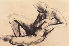 Liegender Akt", Deutscher Expressionist aus der Mitte des Jahrhunderts, Düsseldorf, Biennale Venedig