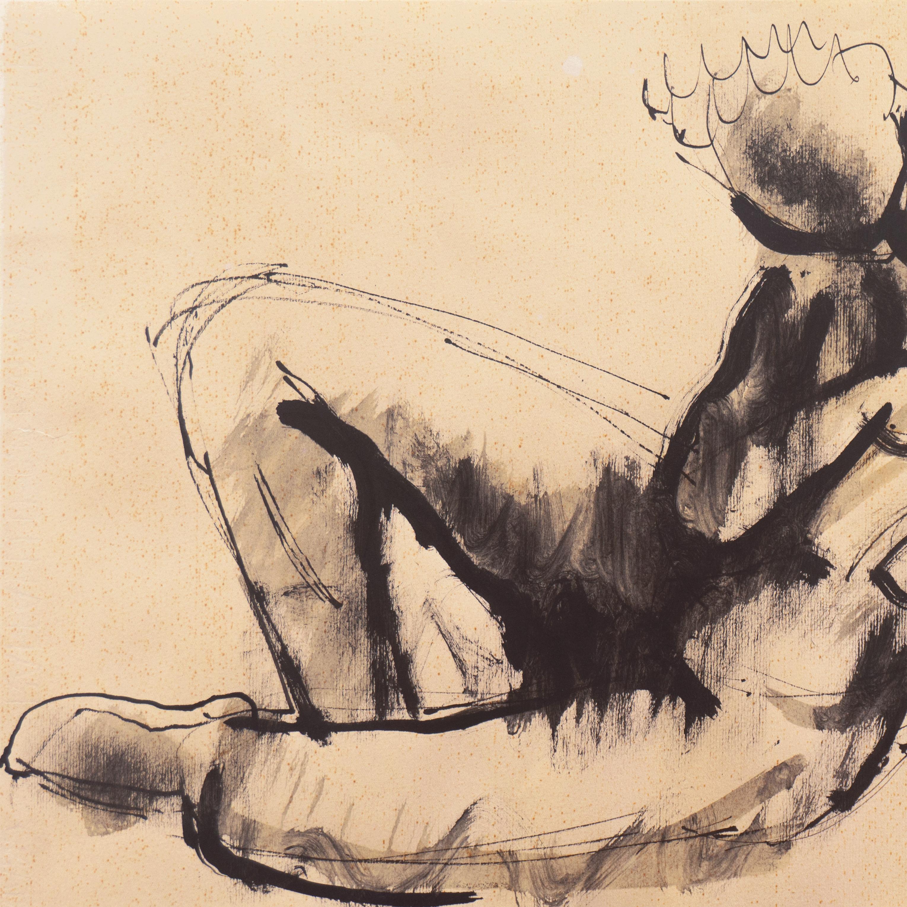 'Reclining Nude', Mid-century German Expressionist, Düsseldorf, Venice Biennale - Art by Kurt Craemer
