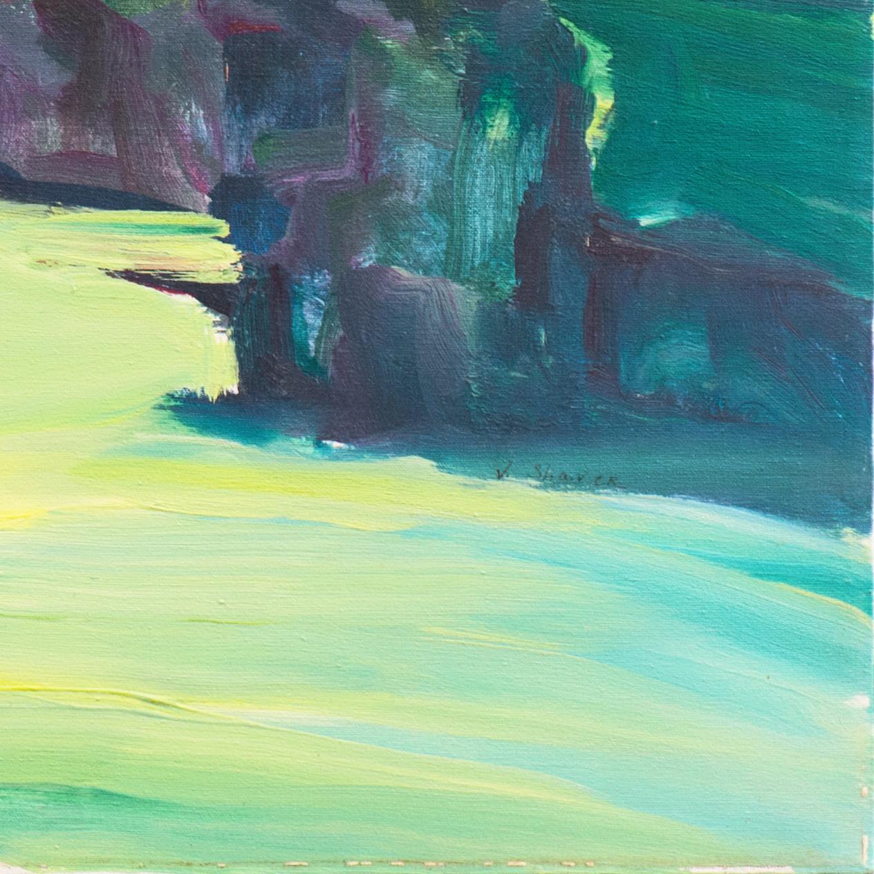 'Large Northern California Landscape', Woman Artist, Mount Mary College, Chicago - Painting by Virginia Shaver