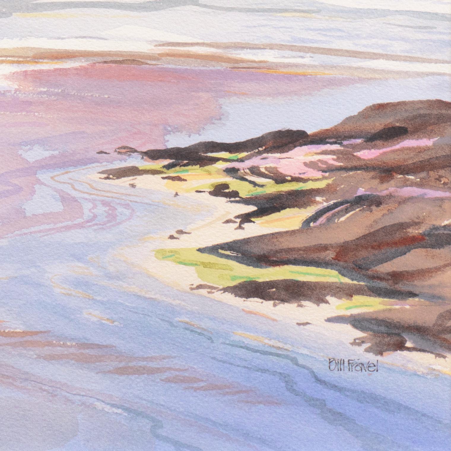'Pacific Coastal Scene', Santa Cruz, California, National Watercolor Society - Art by Bill Fravel