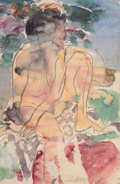 Nu assis" Paris, Louvre, Salon d'Automne, Académie Chaumière, LACMA, SFAA