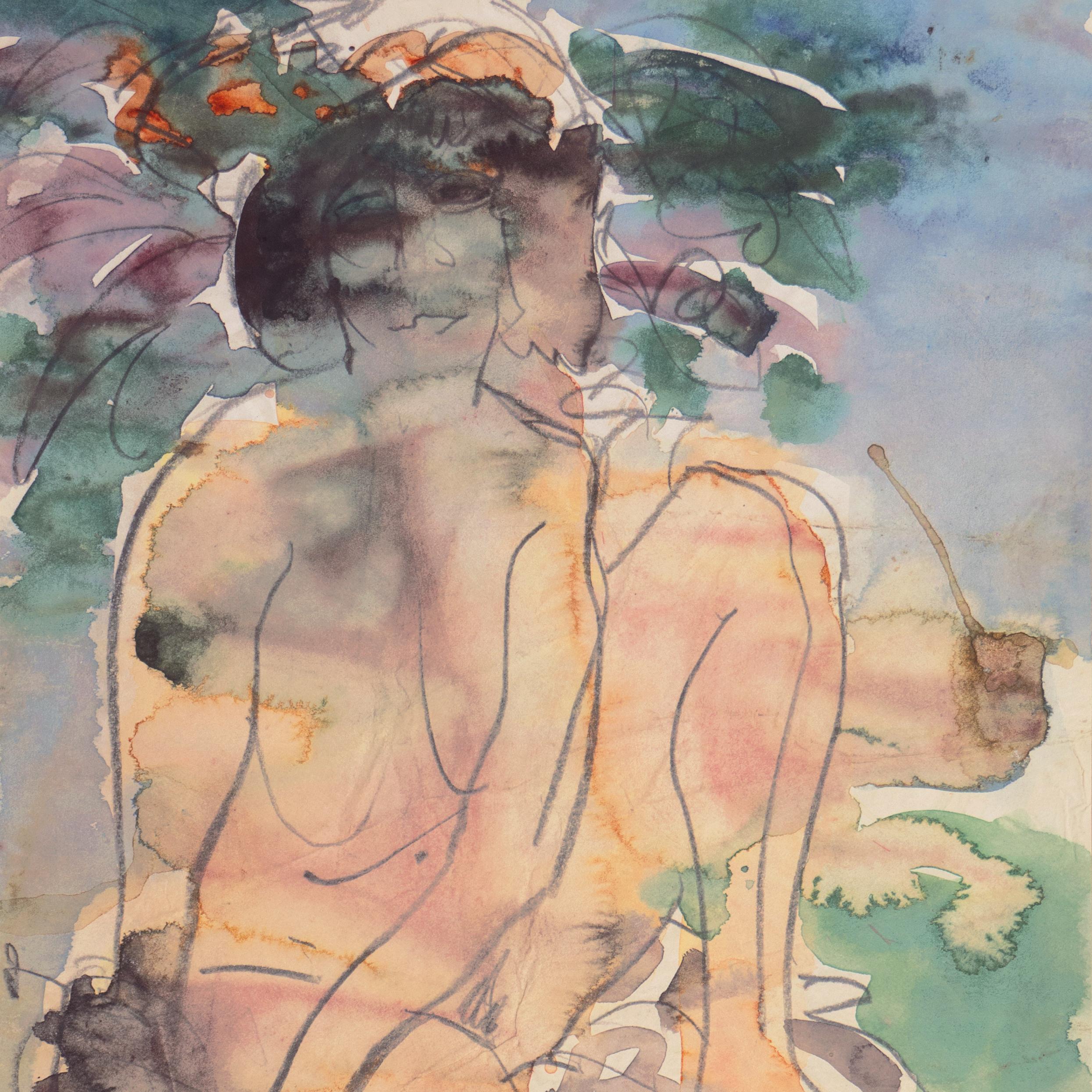 'Seated Nude' Paris, Louvre, Salon d'Automne, Académie Chaumière, LACMA, SFAA  For Sale 1
